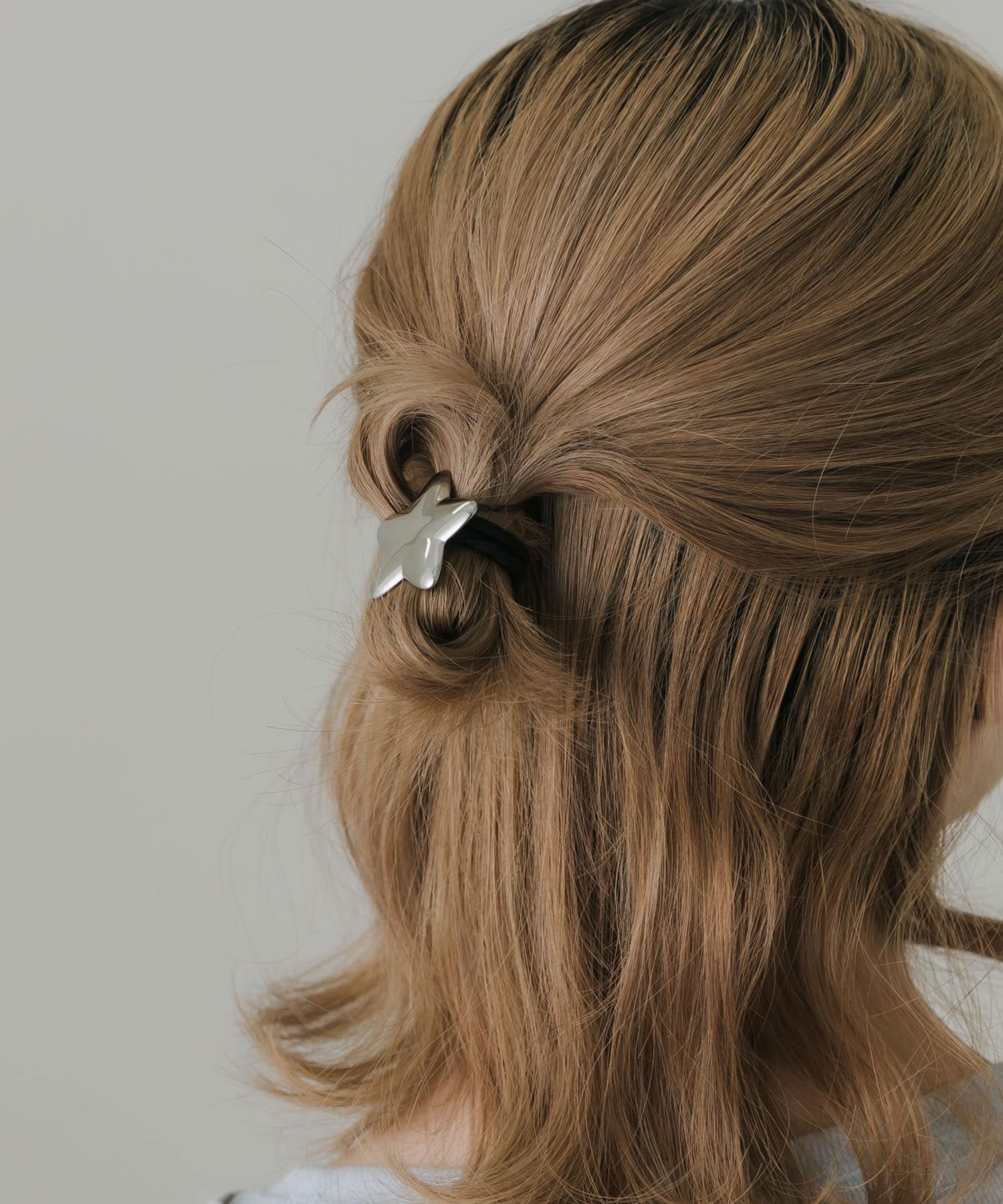 ステンレスモチーフヘアポニー SLV -