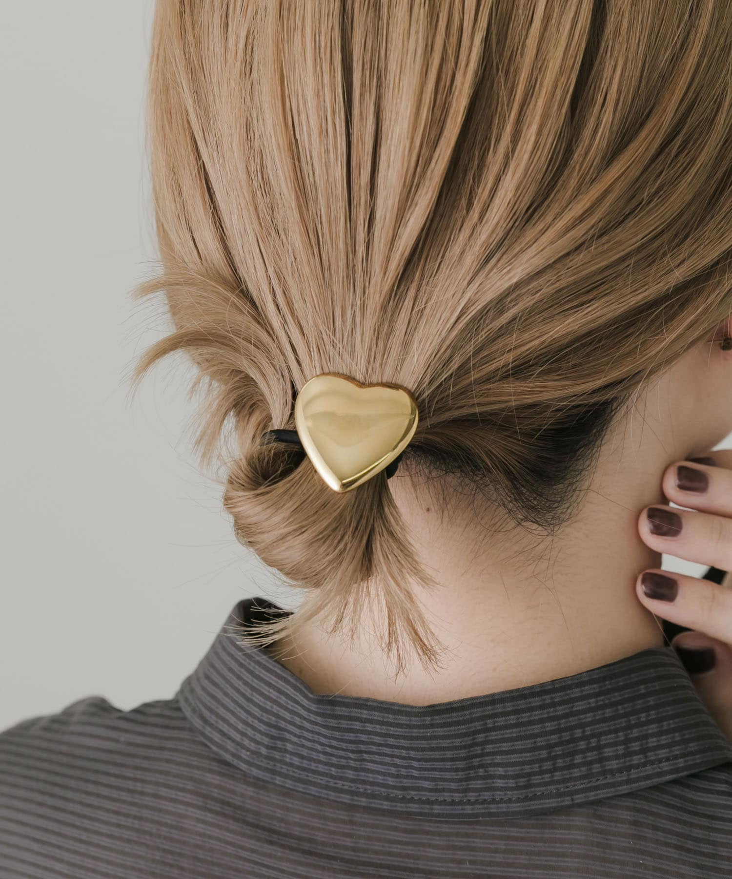 ステンレスモチーフヘアポニー GLD -