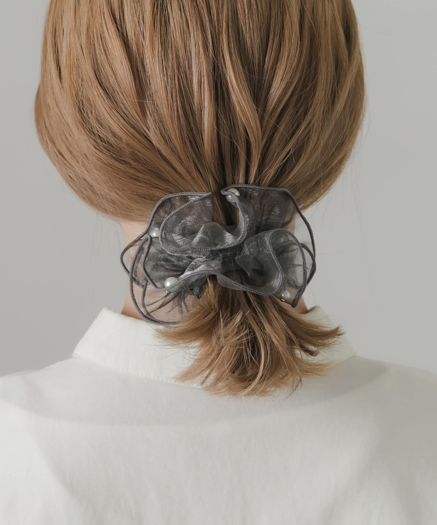 シアーフリルパールヘアカフ LGY -