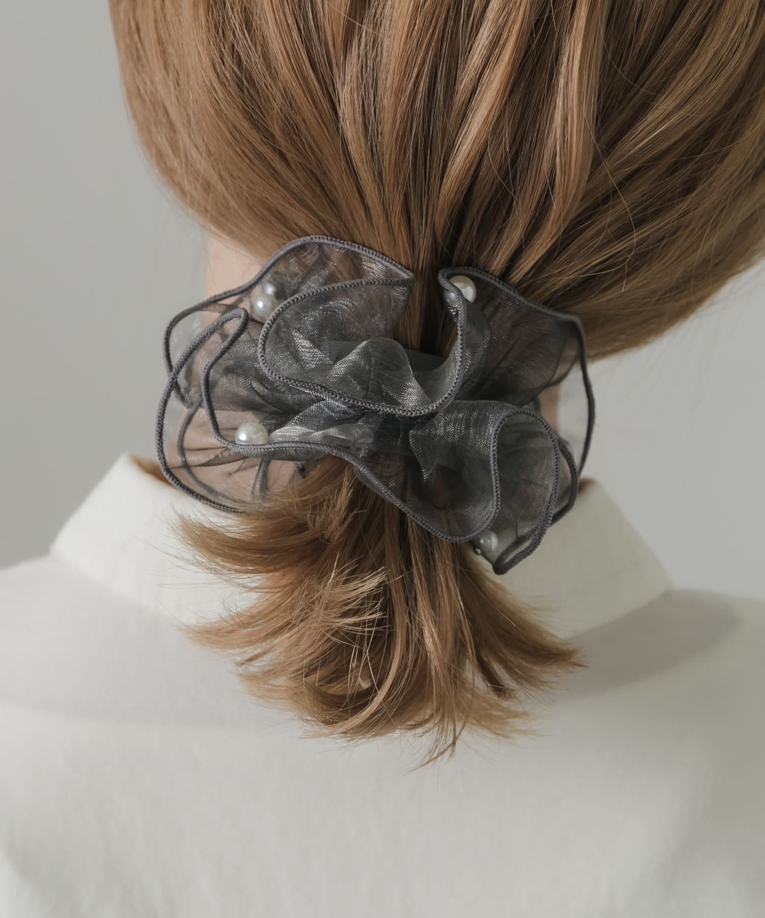 シアーフリルパールヘアカフ LGY -