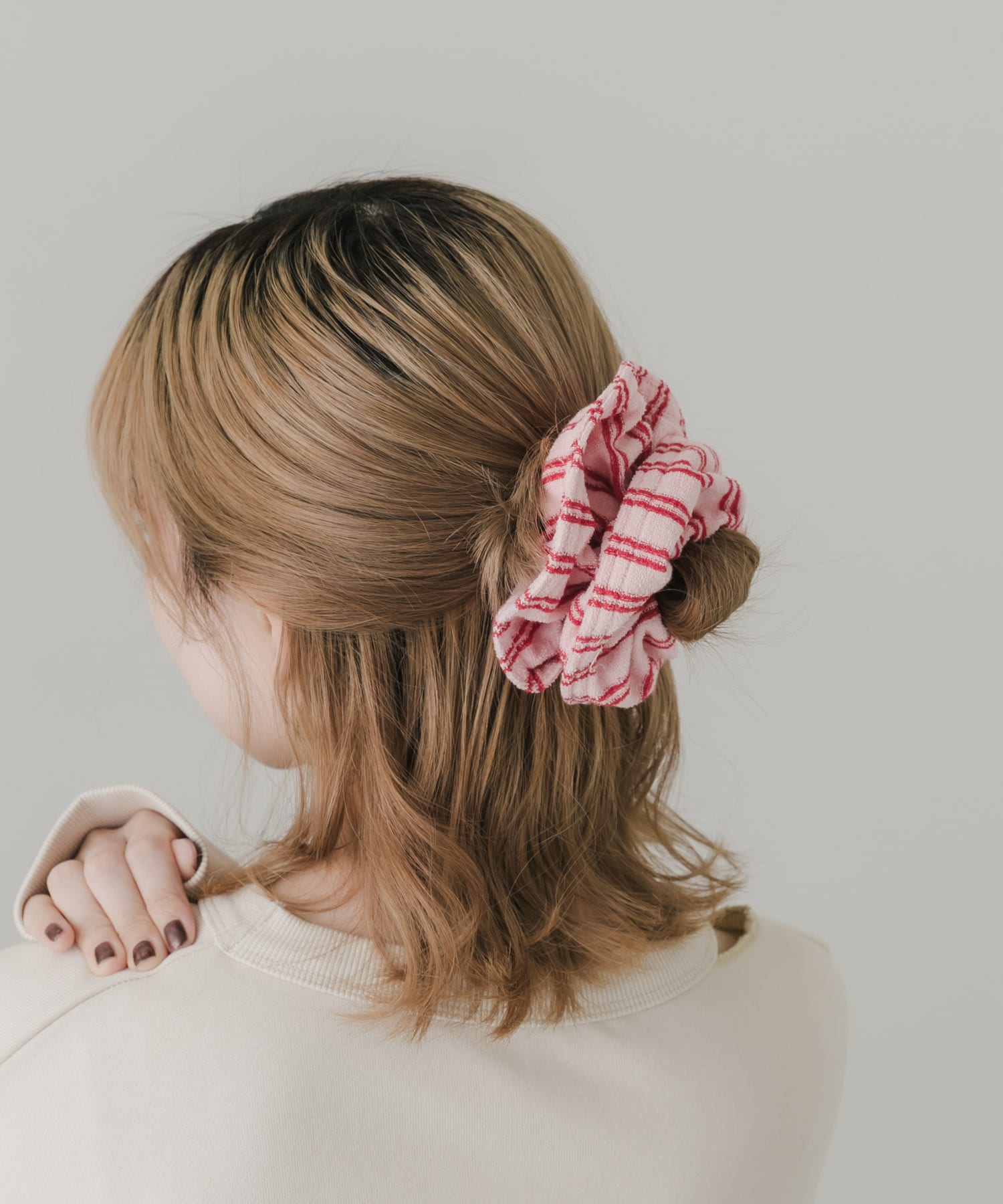 パイルストライプシュシュ RE/PN -