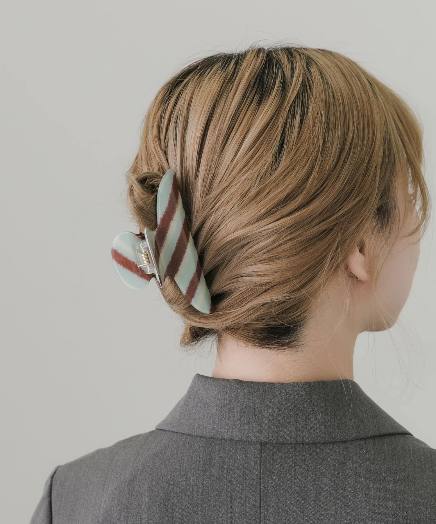 カラーストライプバンス GR/BR -