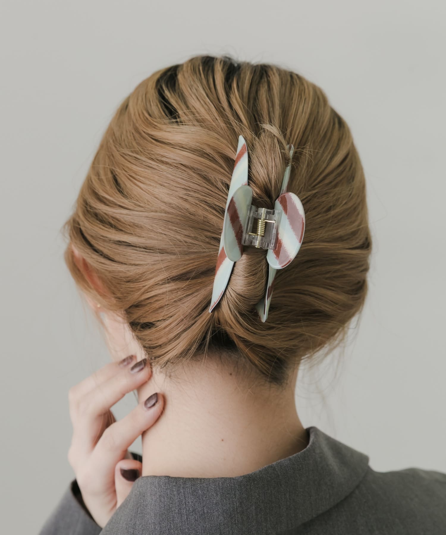 カラーストライプバンス GR/BR -