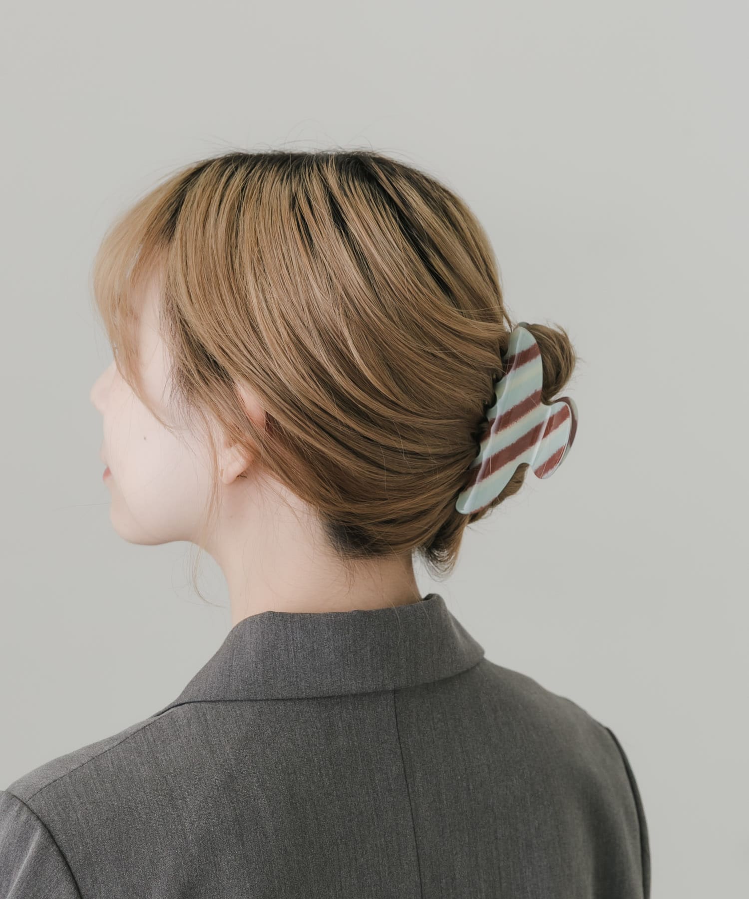 カラーストライプバンス GR/BR -