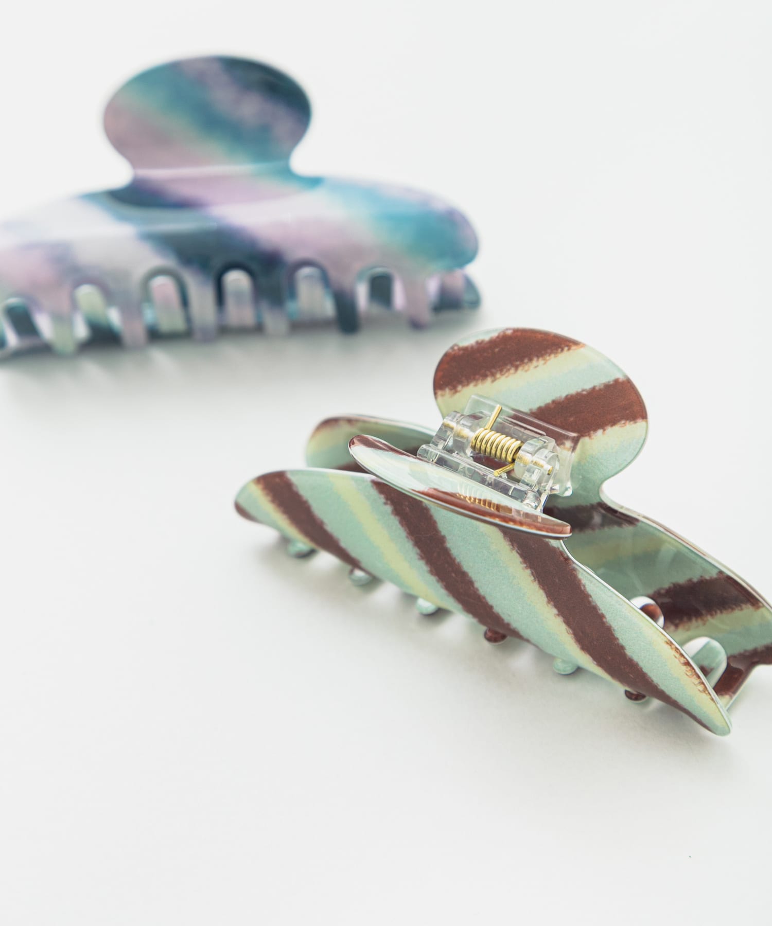 カラーストライプバンス GR/BR -