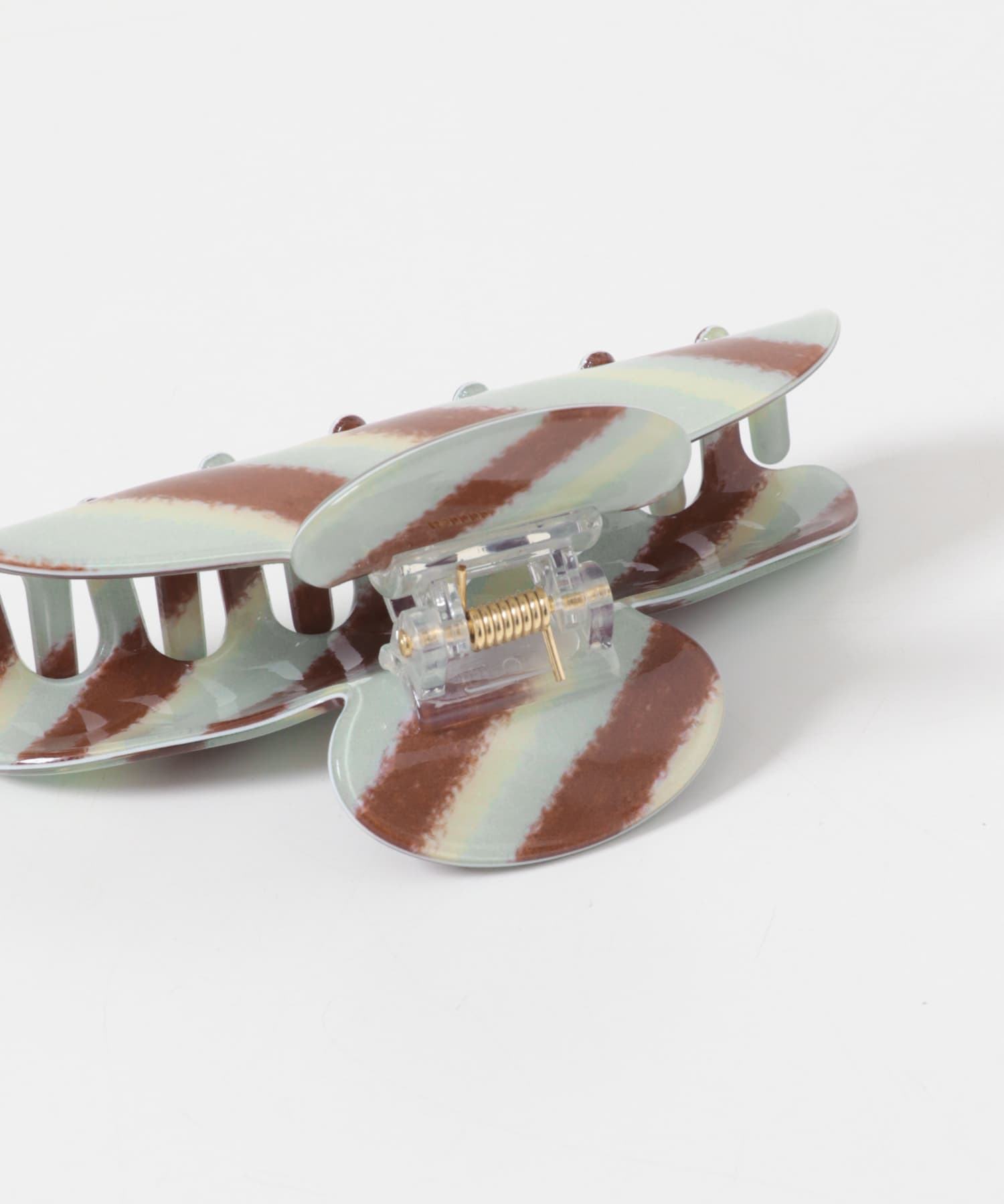 カラーストライプバンス GR/BR -