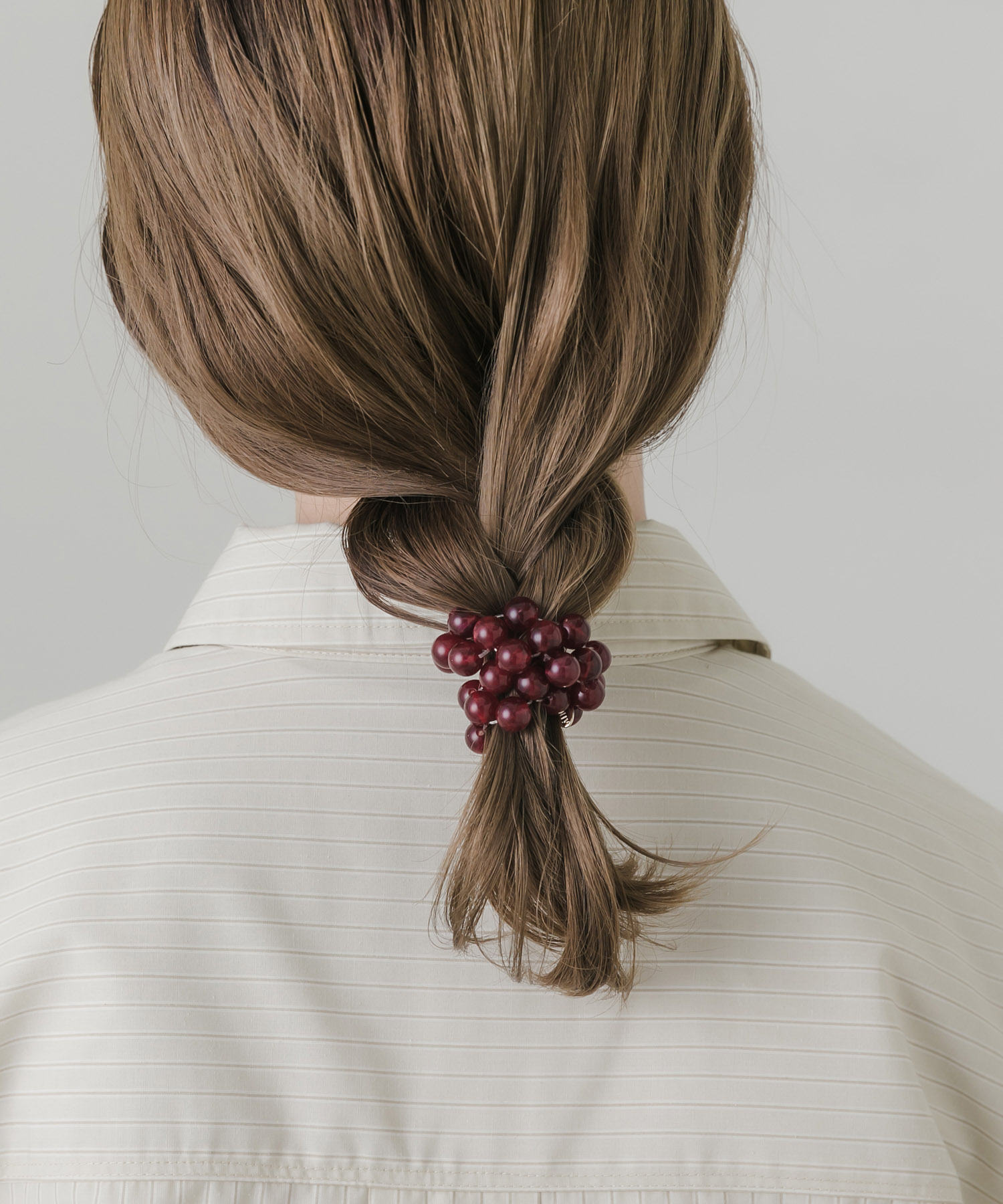 ボールレイヤードヘアポニー RED -
