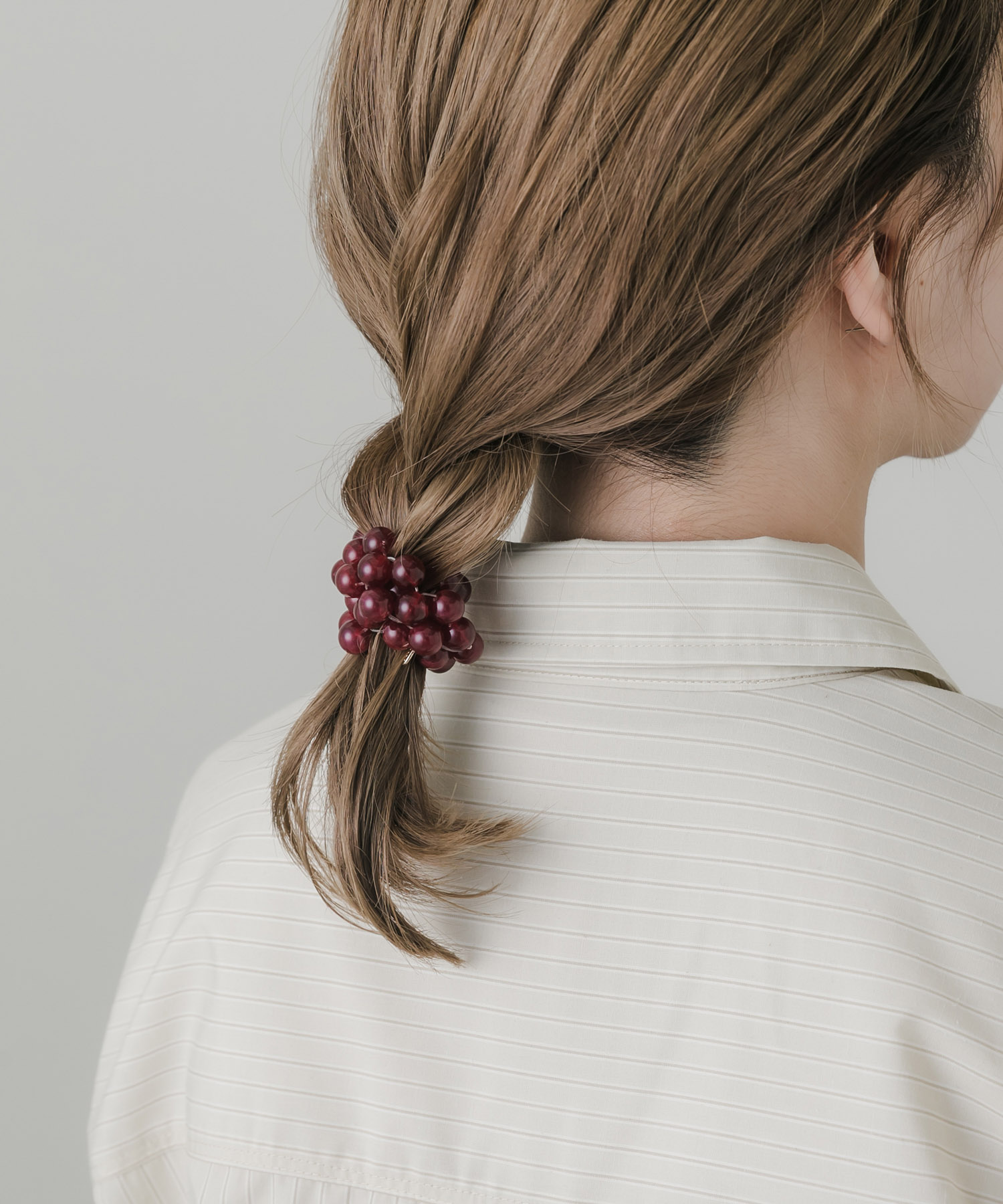 ボールレイヤードヘアポニー RED -