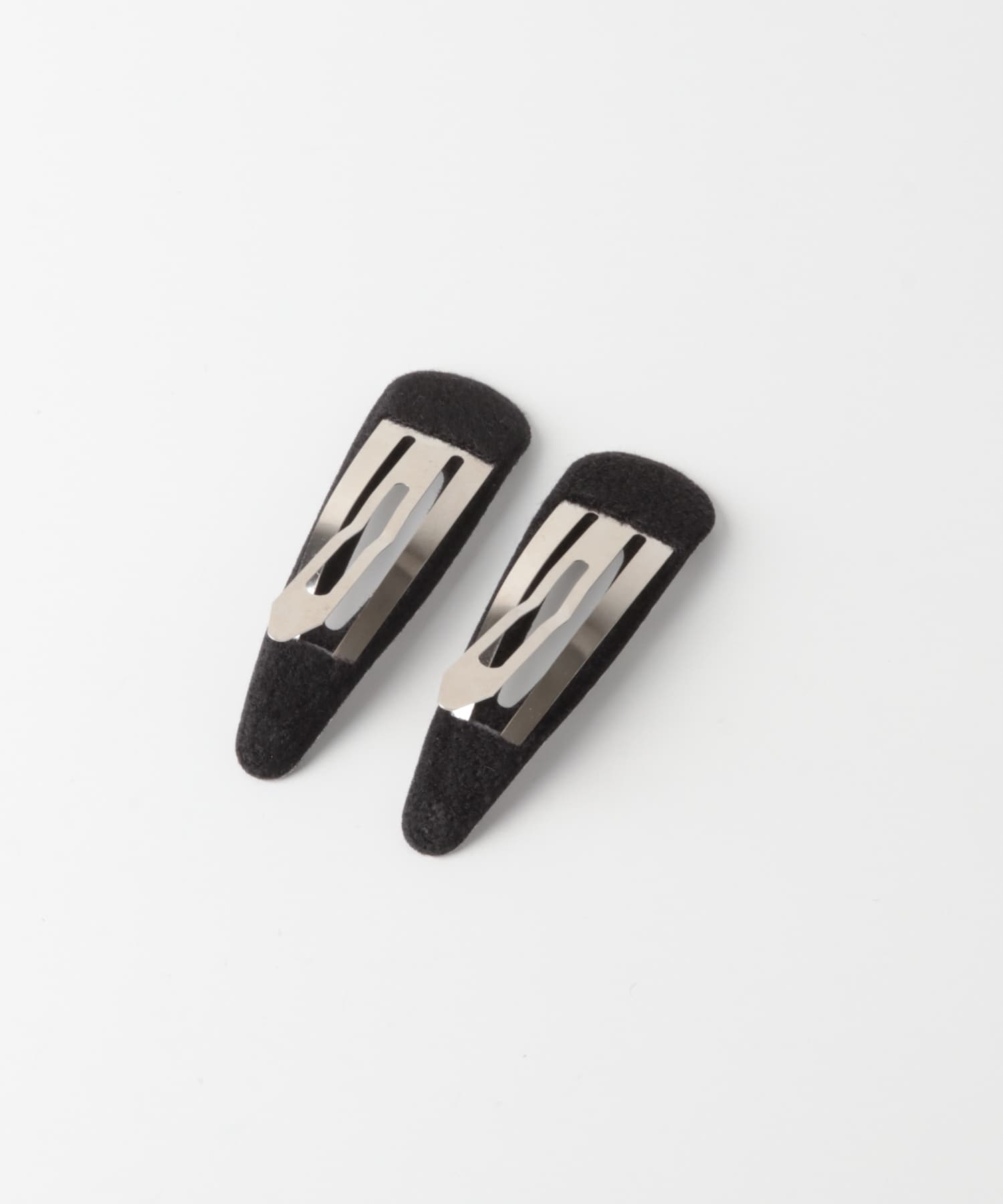 ストライプ2セットヘアピン BLK -