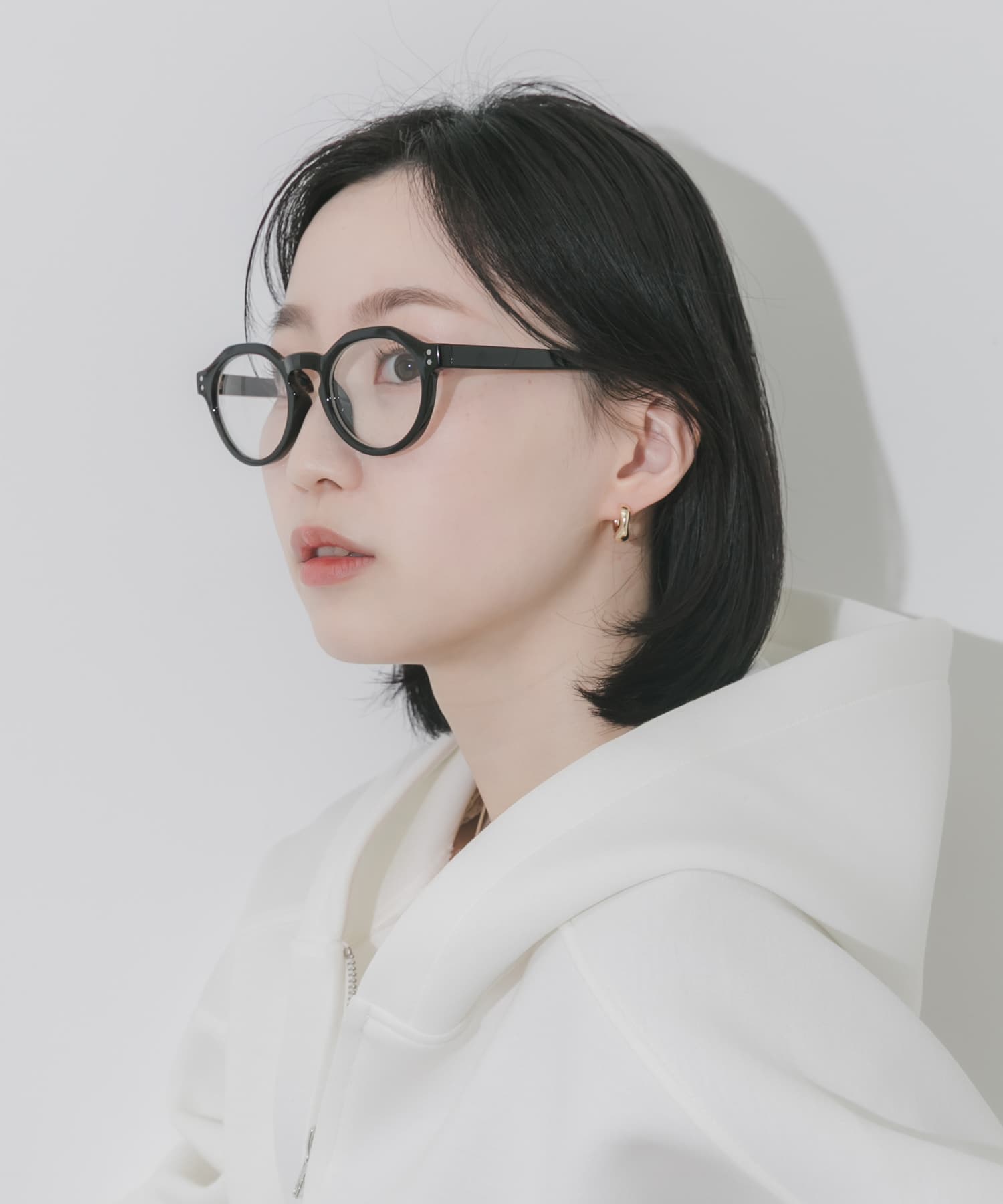 クラウンパントダテメガネ BLK -