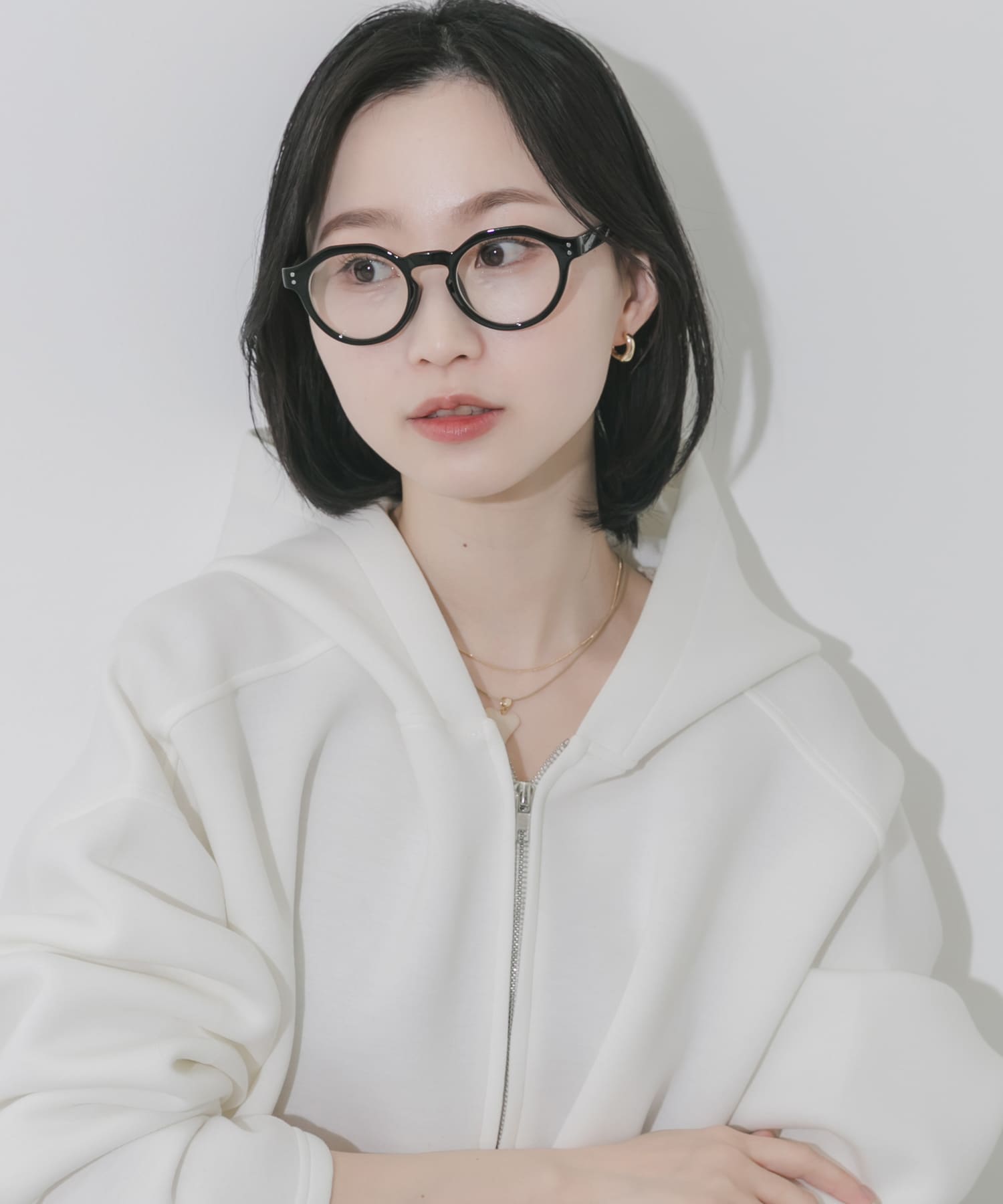 クラウンパントダテメガネ BLK -