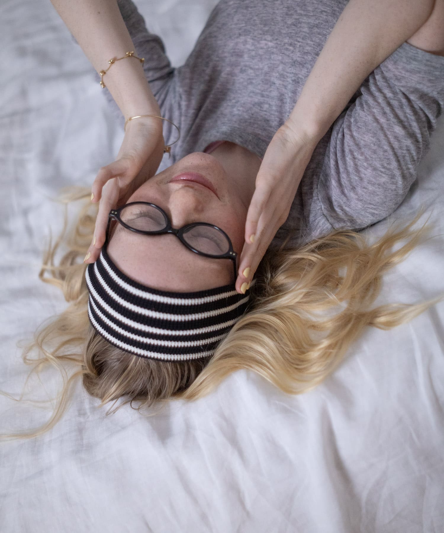 オーバルスリムダテメガネ BLK -