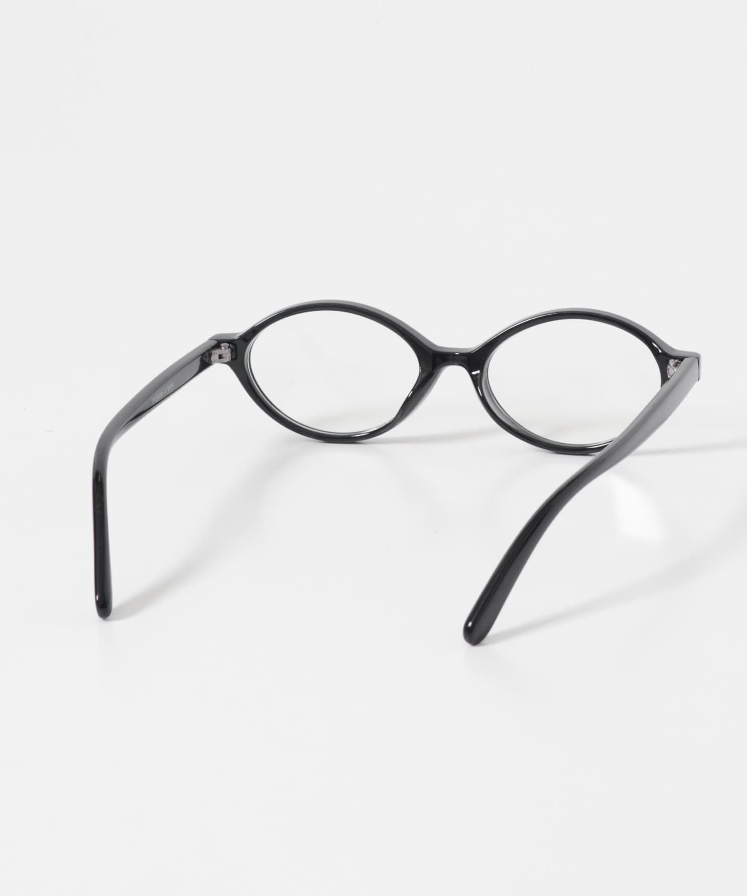 オーバルスリムダテメガネ BLK -