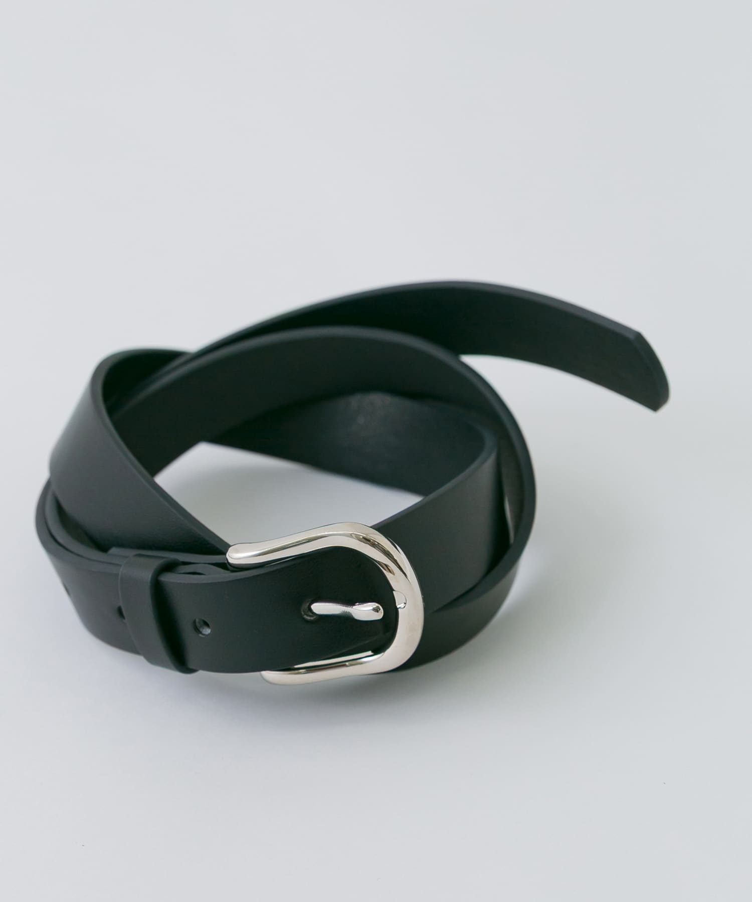 プレーンバックルベルト BLK -