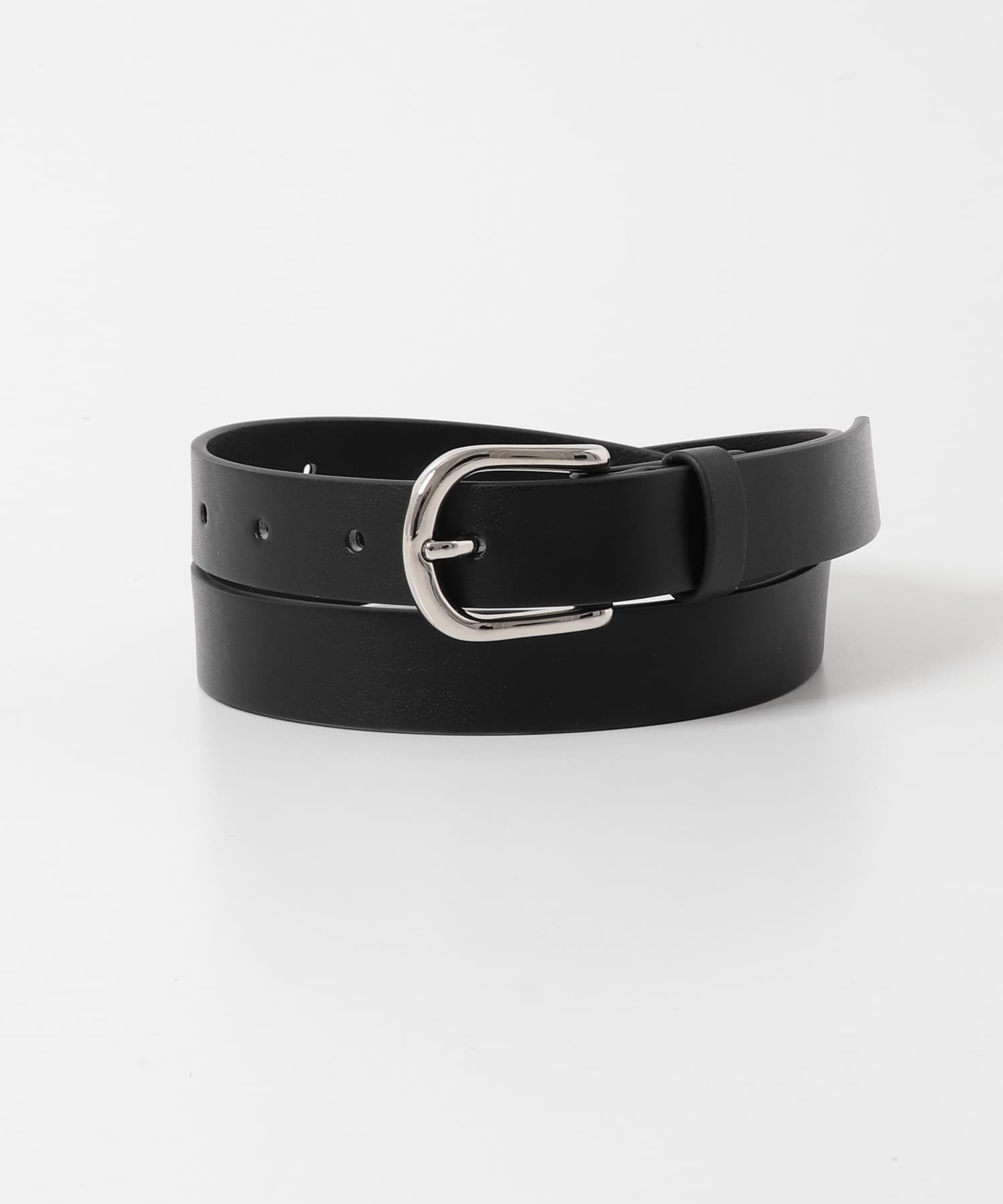 プレーンバックルベルト BLK -