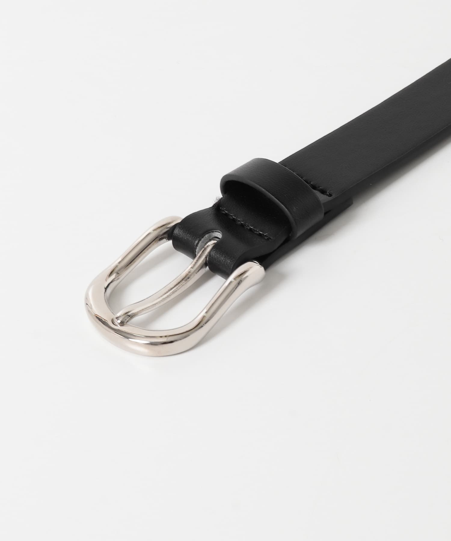 プレーンバックルベルト BLK -