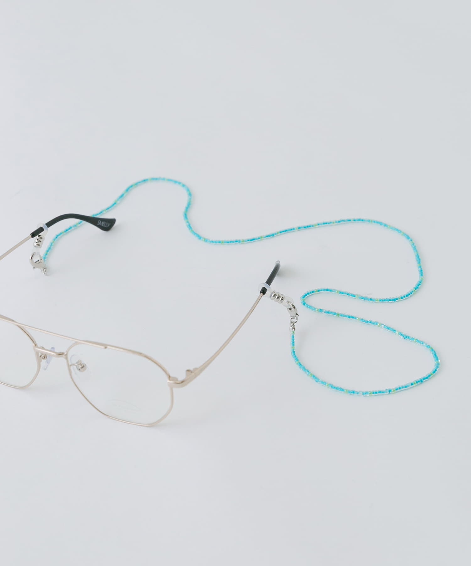 クリアビーズメガネチェーン