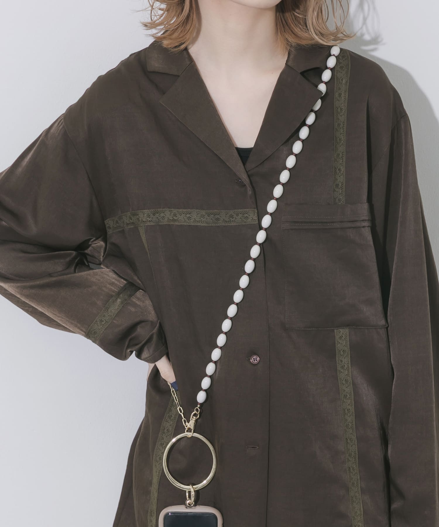 ビーズチェーンマルチショルダー(- GLD/IVO): 財布/小物｜URBAN