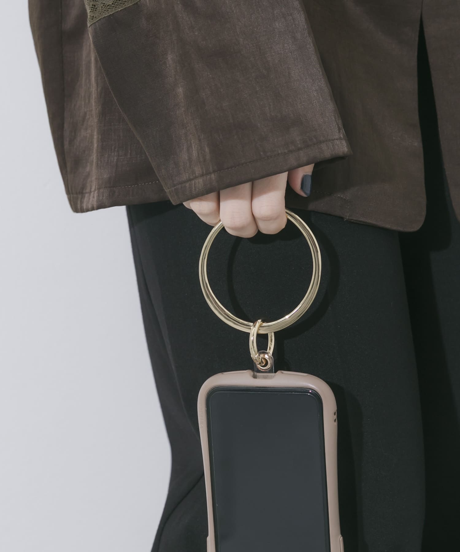 ビーズチェーンマルチショルダー GLD/IVO -