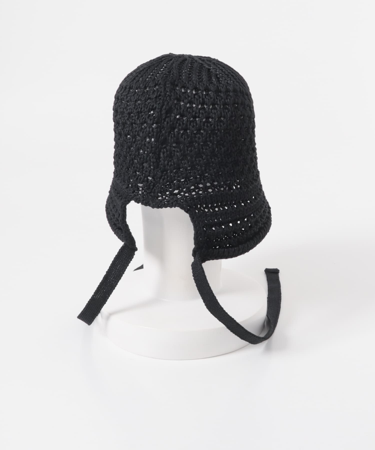 デザインボンネットハット BLK -