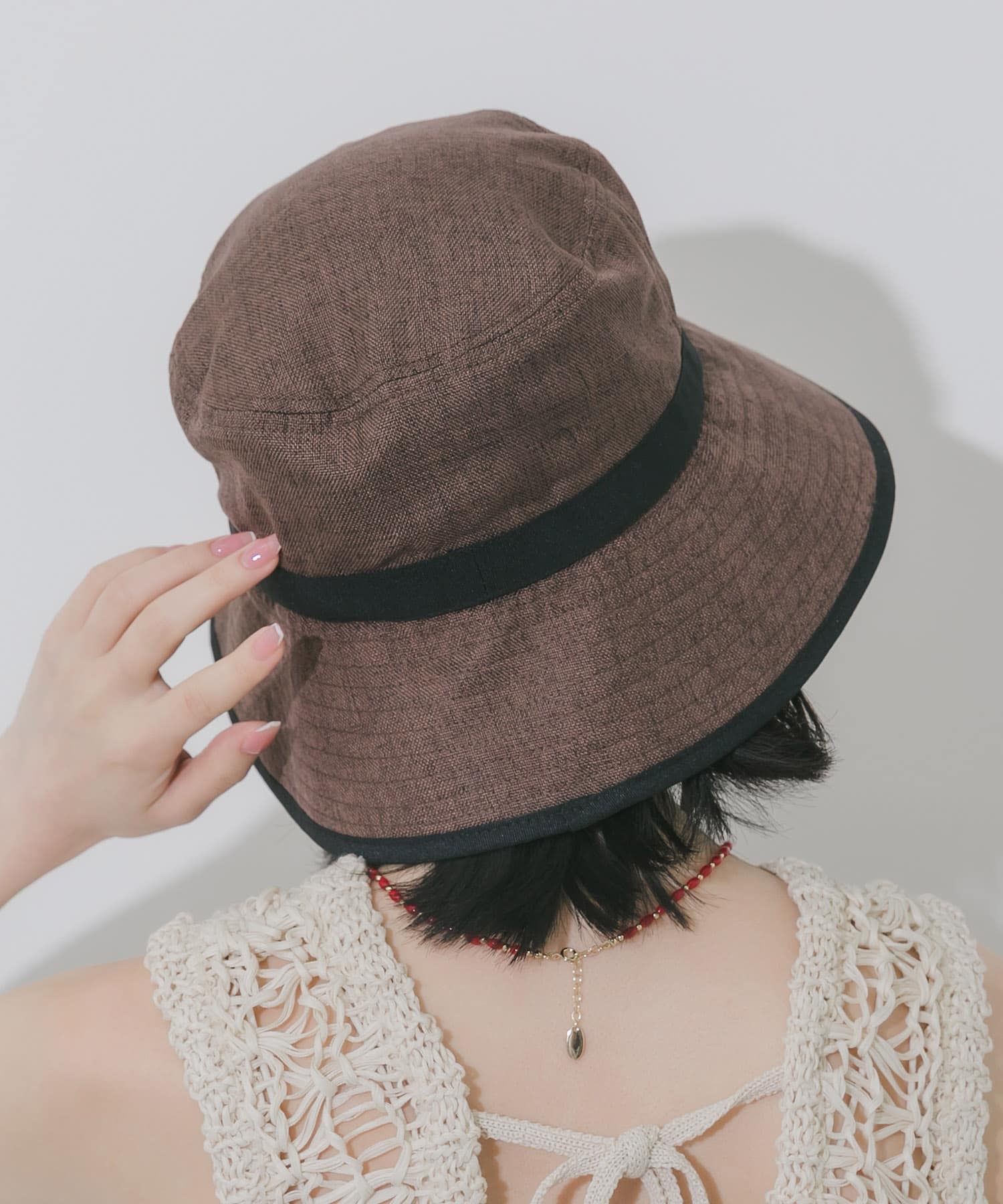 ジュートライクハット BRN -