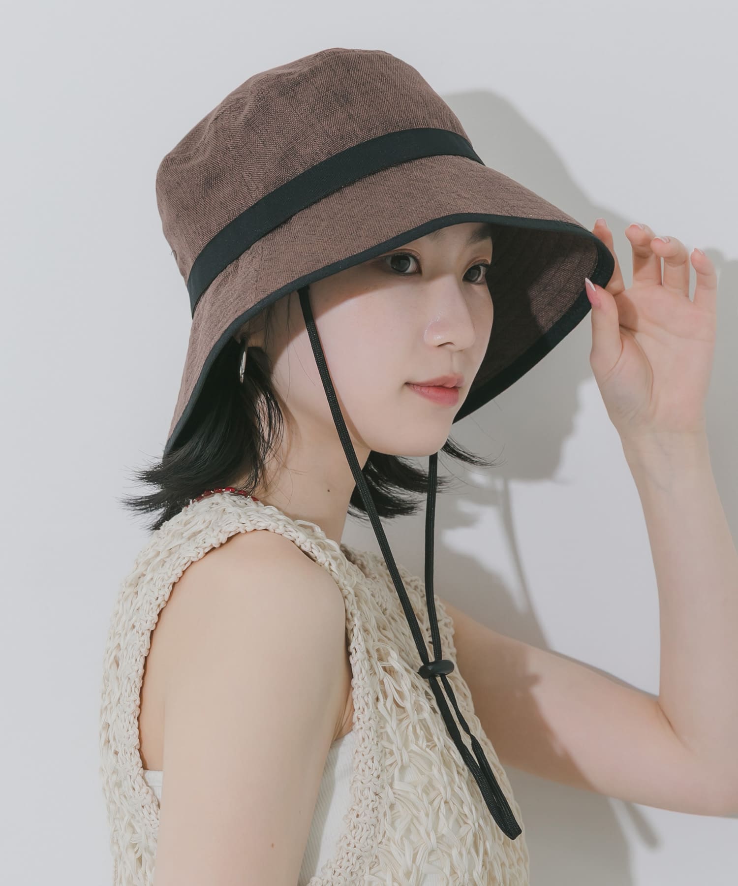 ジュートライクハット BRN -