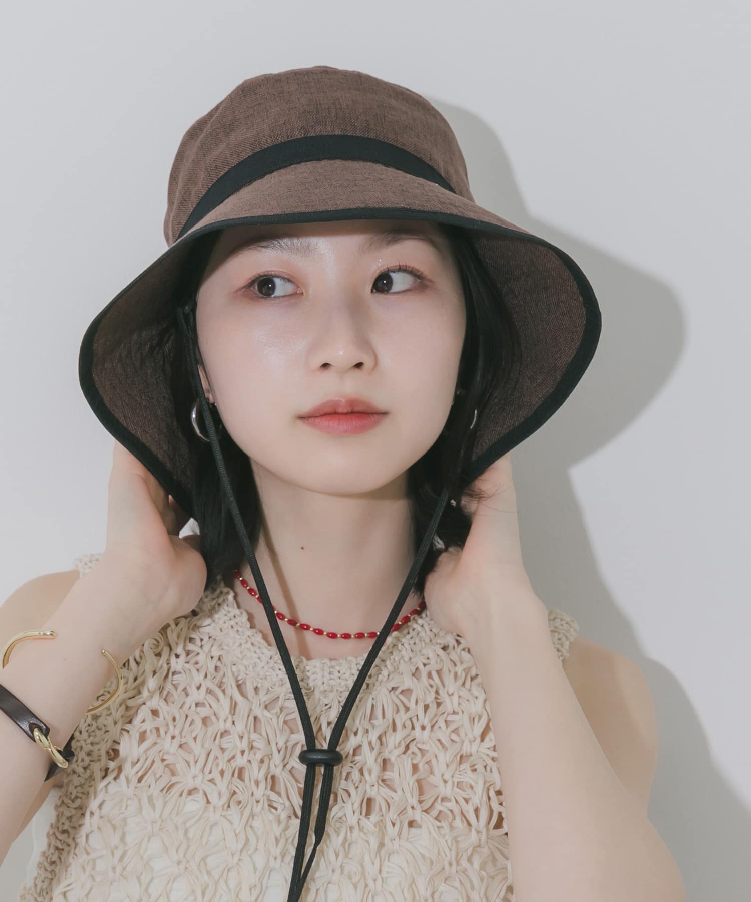 ジュートライクハット BRN -