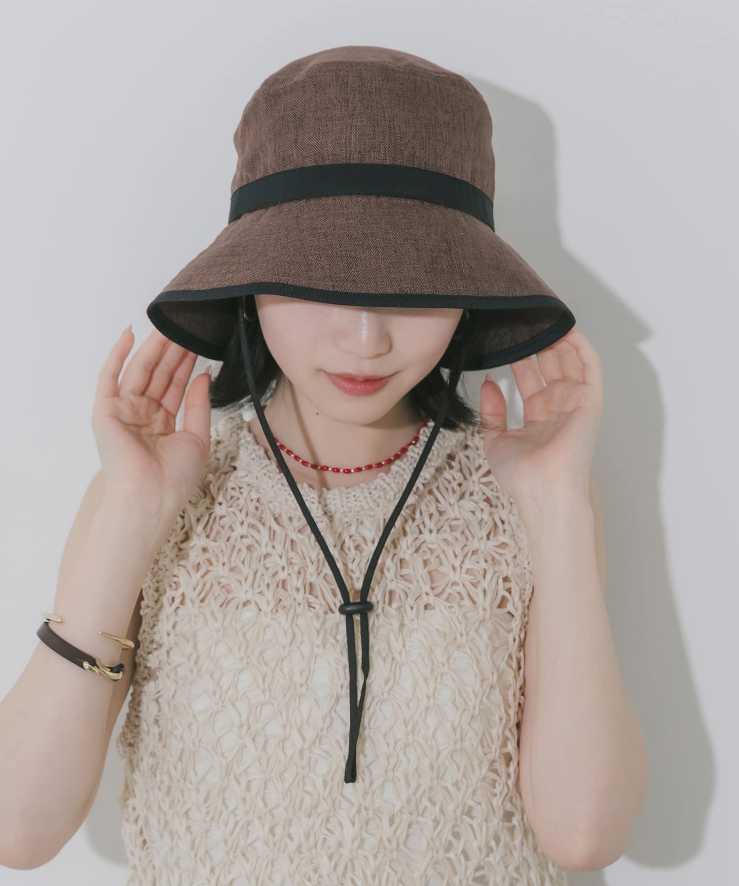 ジュートライクハット BRN -