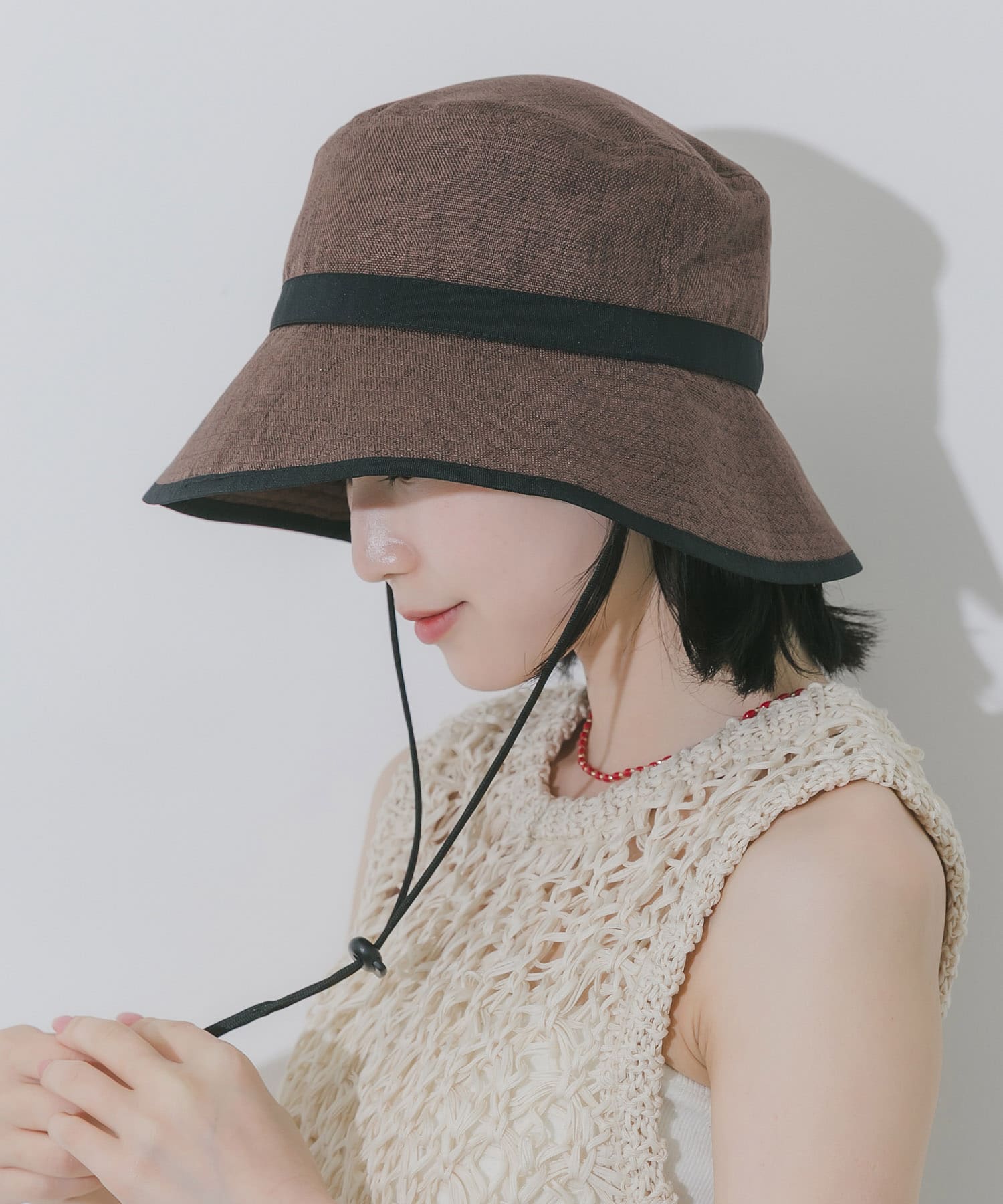 ジュートライクハット BRN -