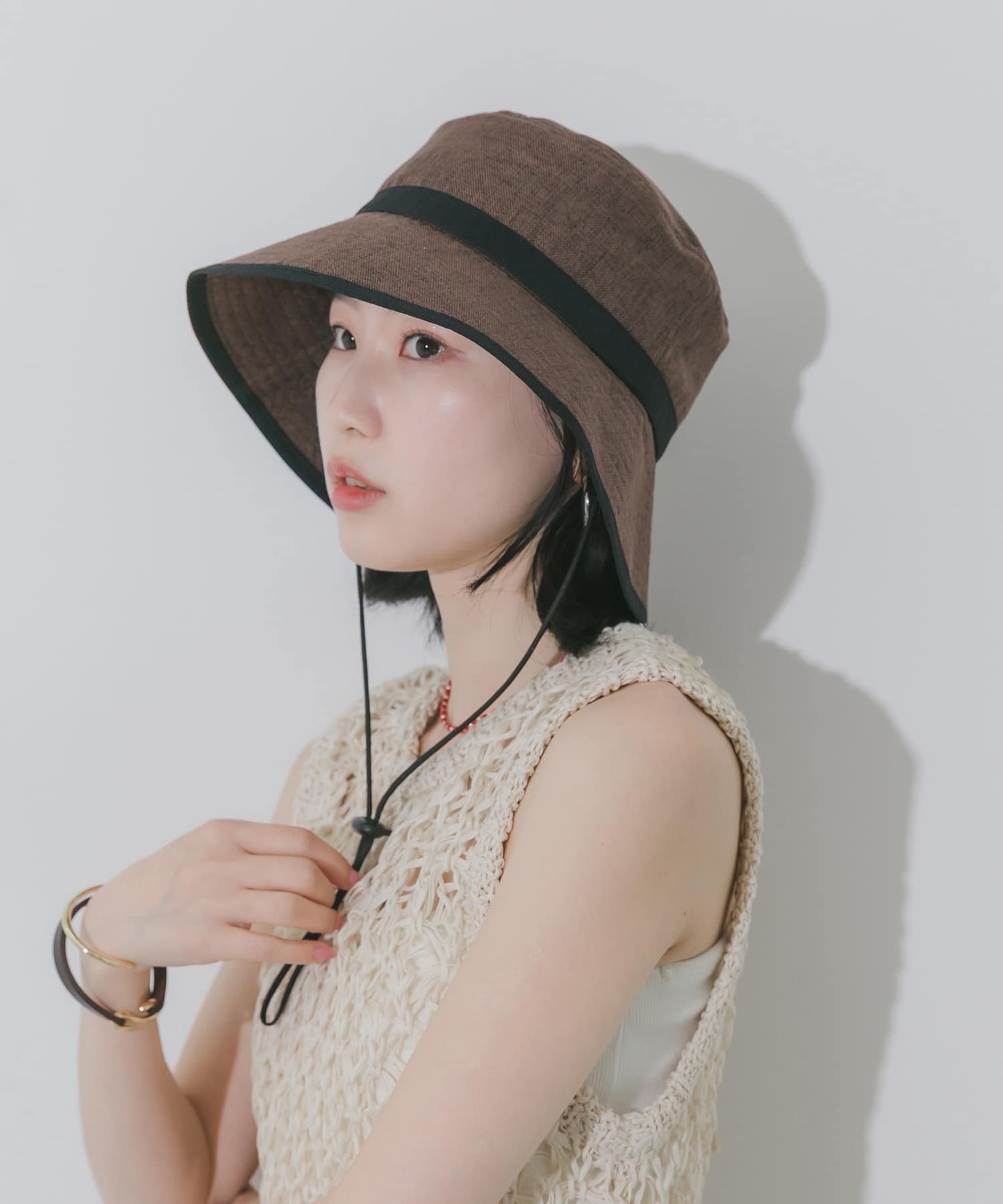 ジュートライクハット BRN -