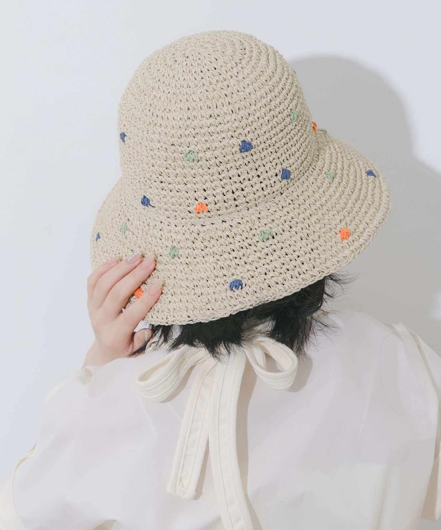 ドットペーパーバケットハット IVO -