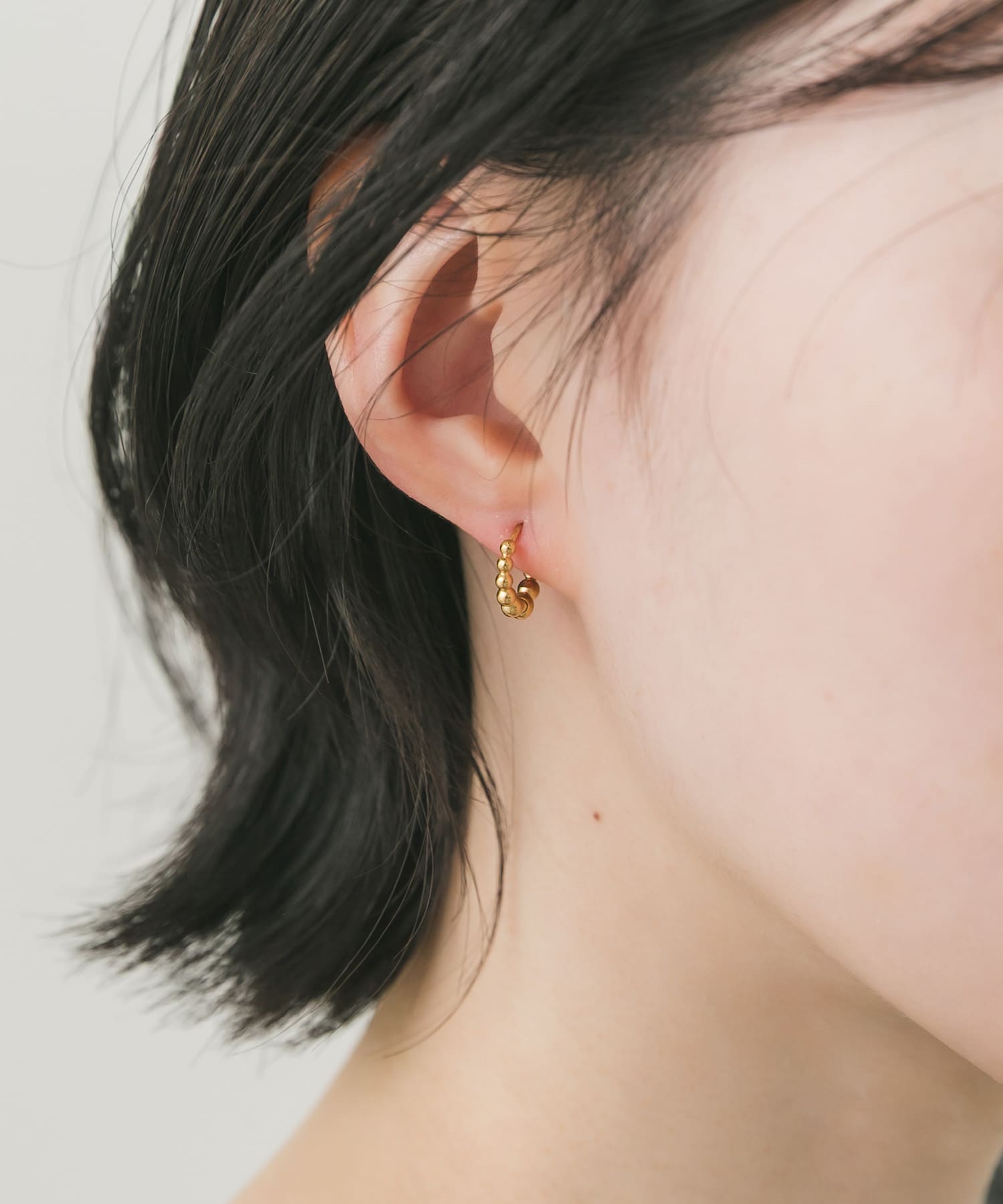 ステンレスミニボールフープピアス(- SLV): アクセサリー｜URBAN