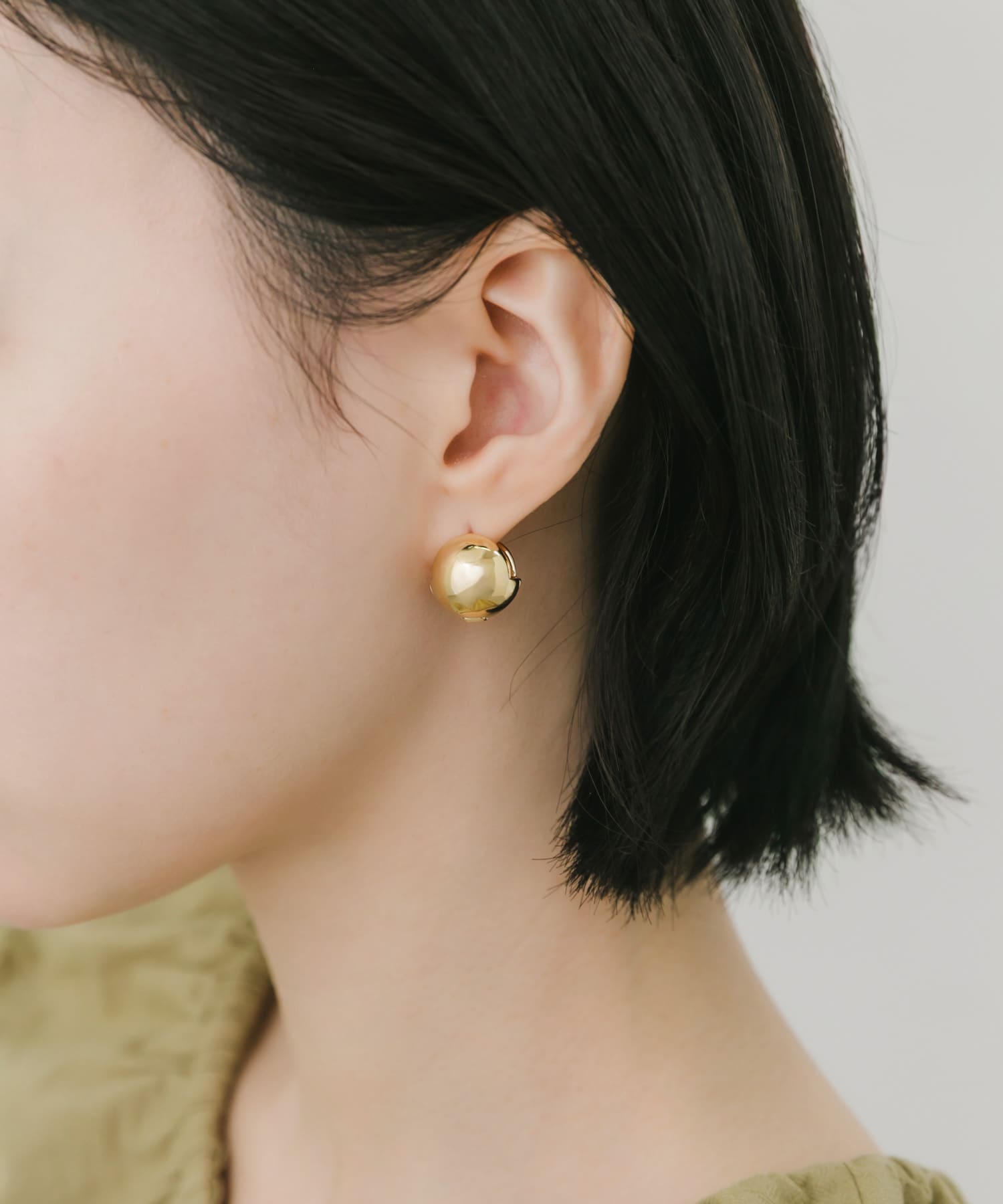 メタルボールワンタッチピアス GLD -