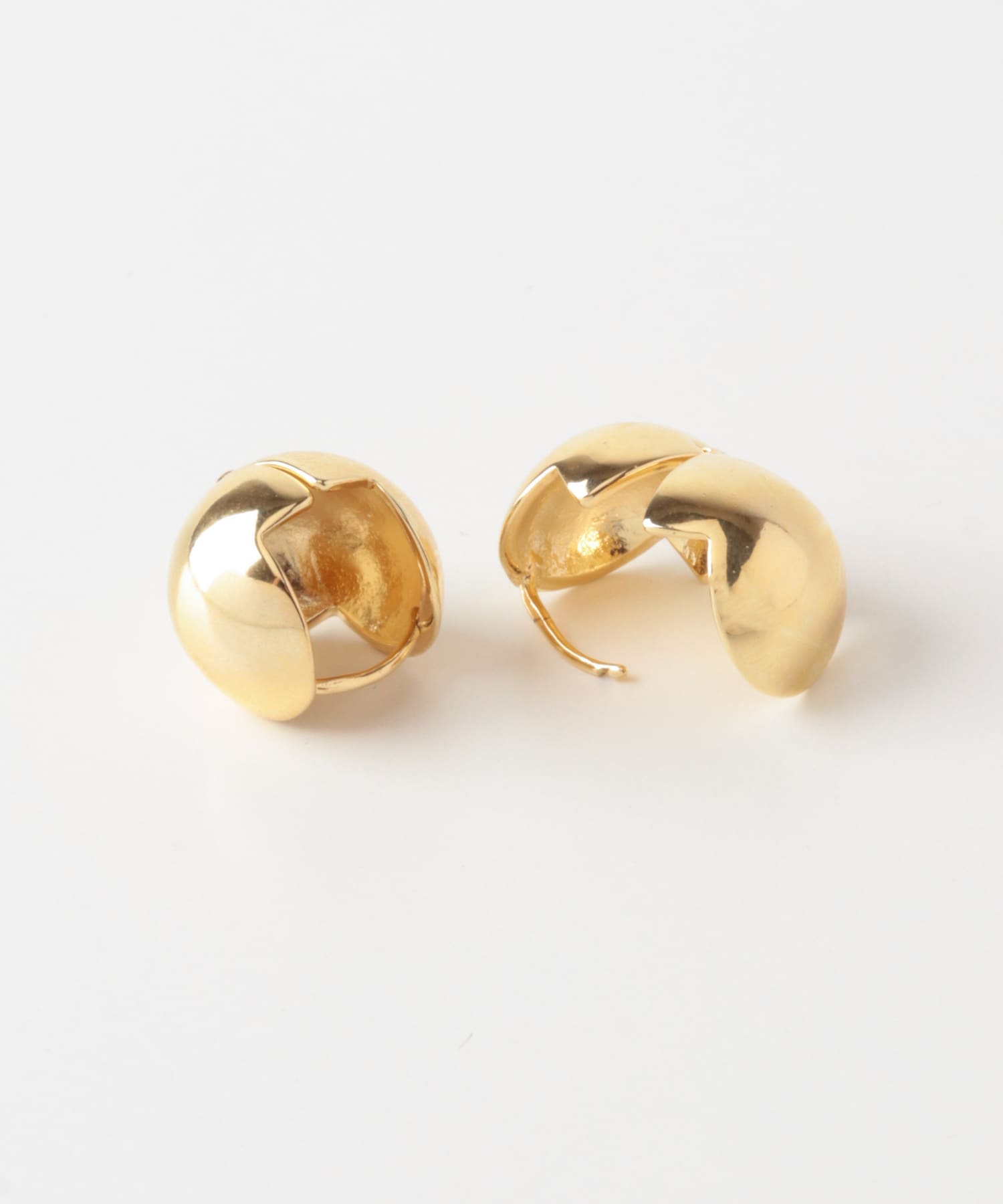メタルボールワンタッチピアス GLD -