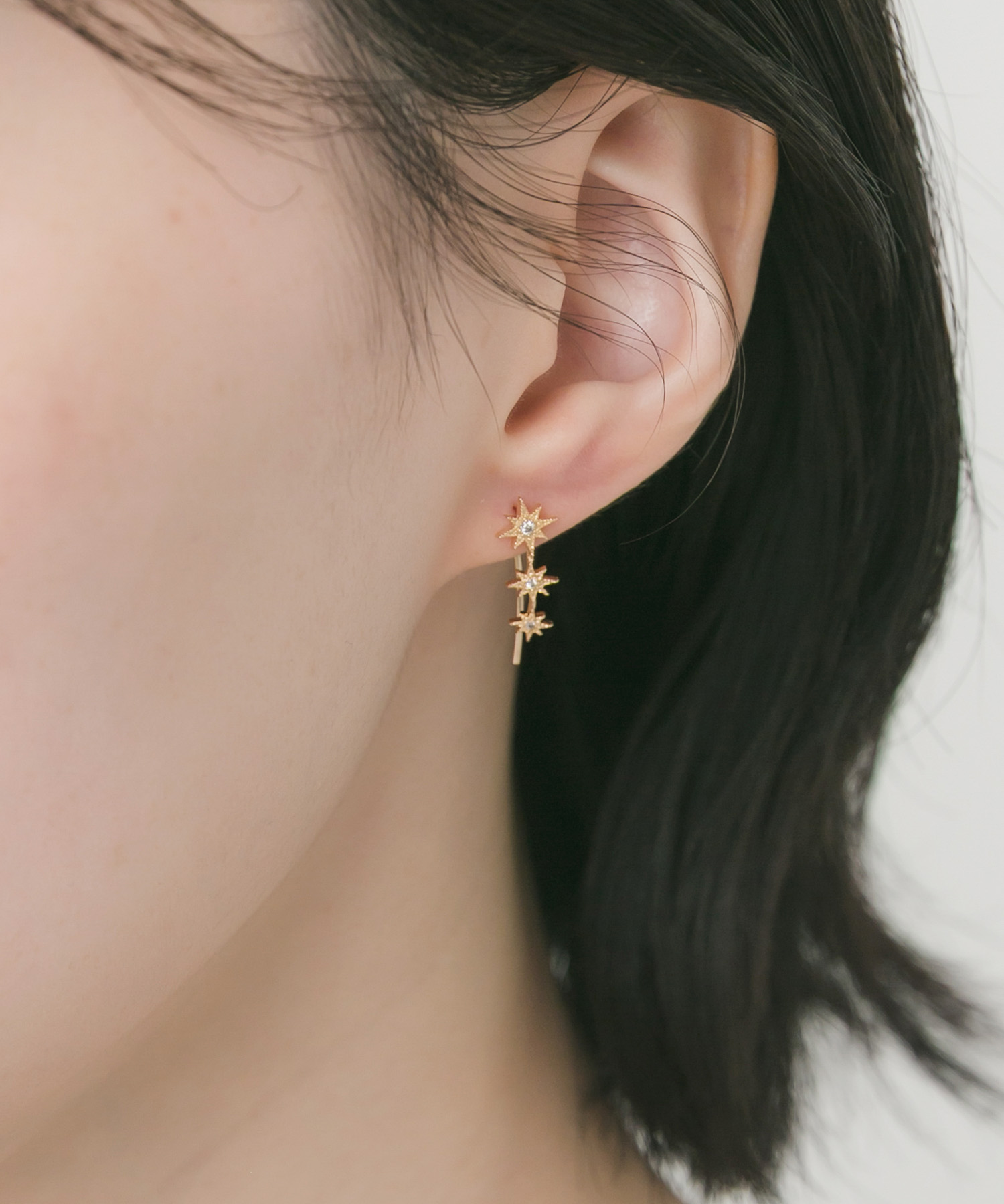 スパークルビジューフックピアス