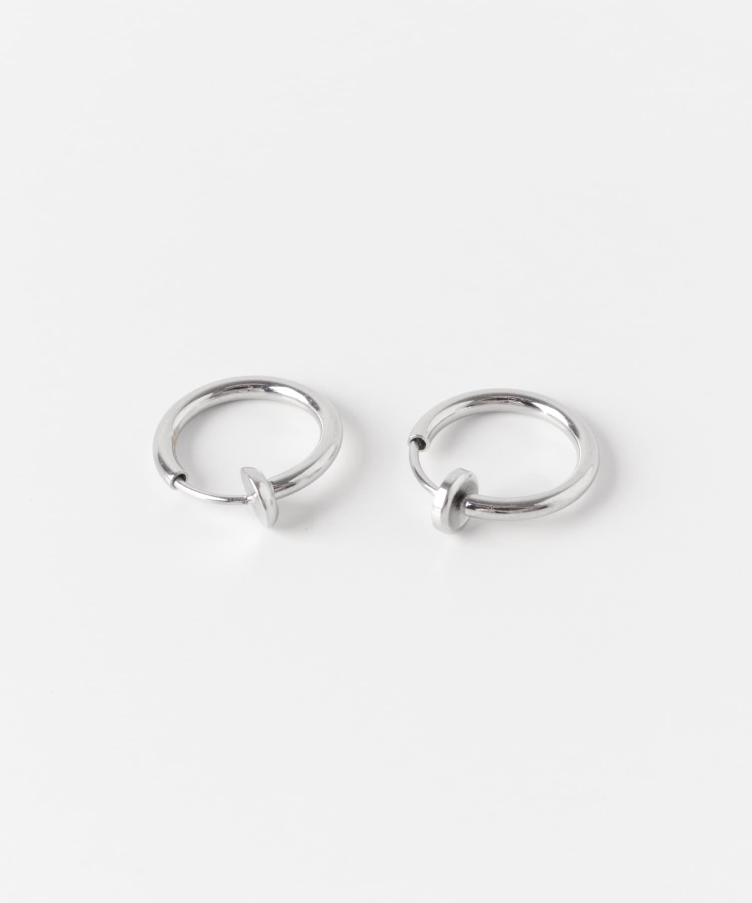 ステンレスフープイヤリング13mm SLV -