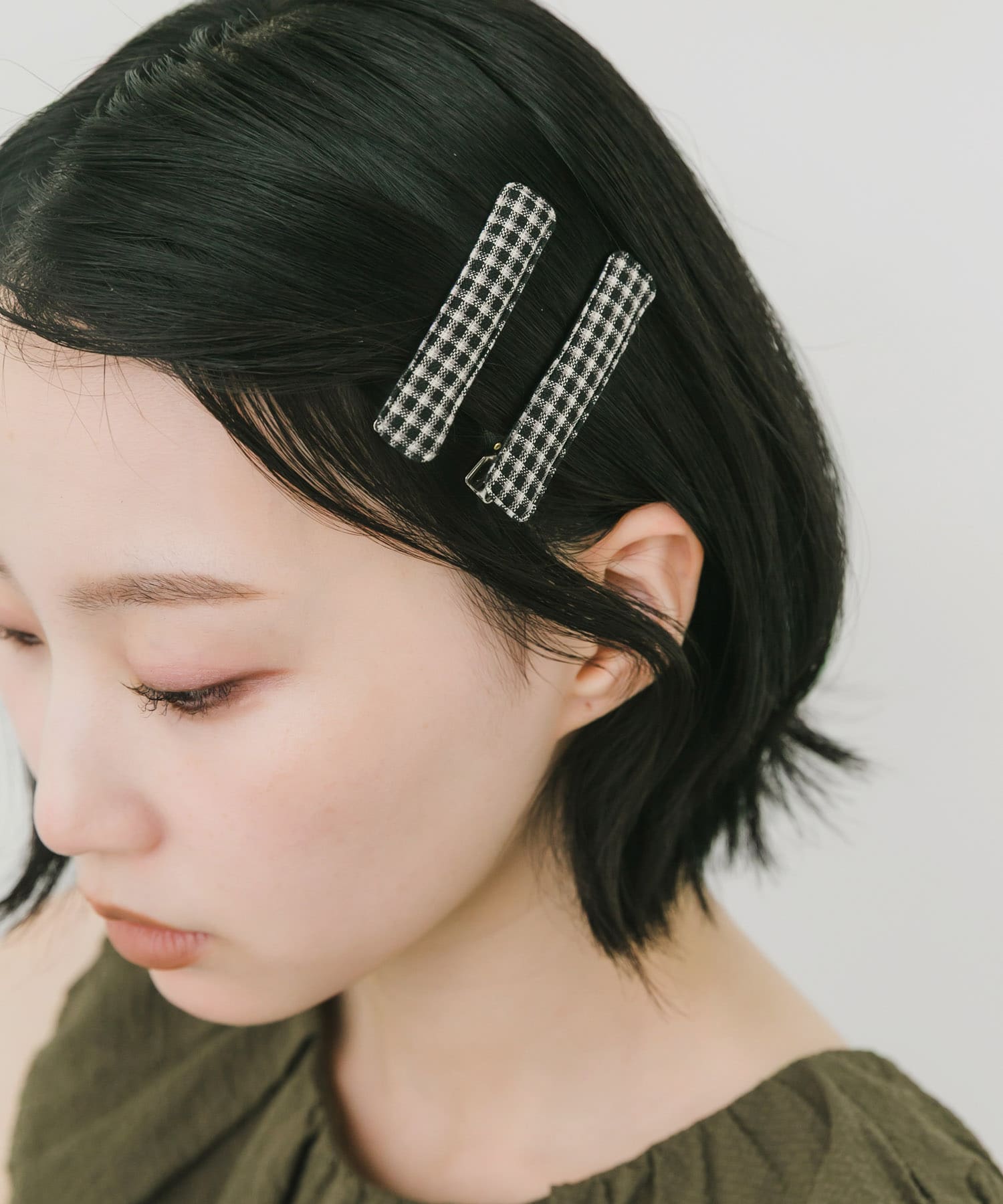 チェック2セットヘアピン