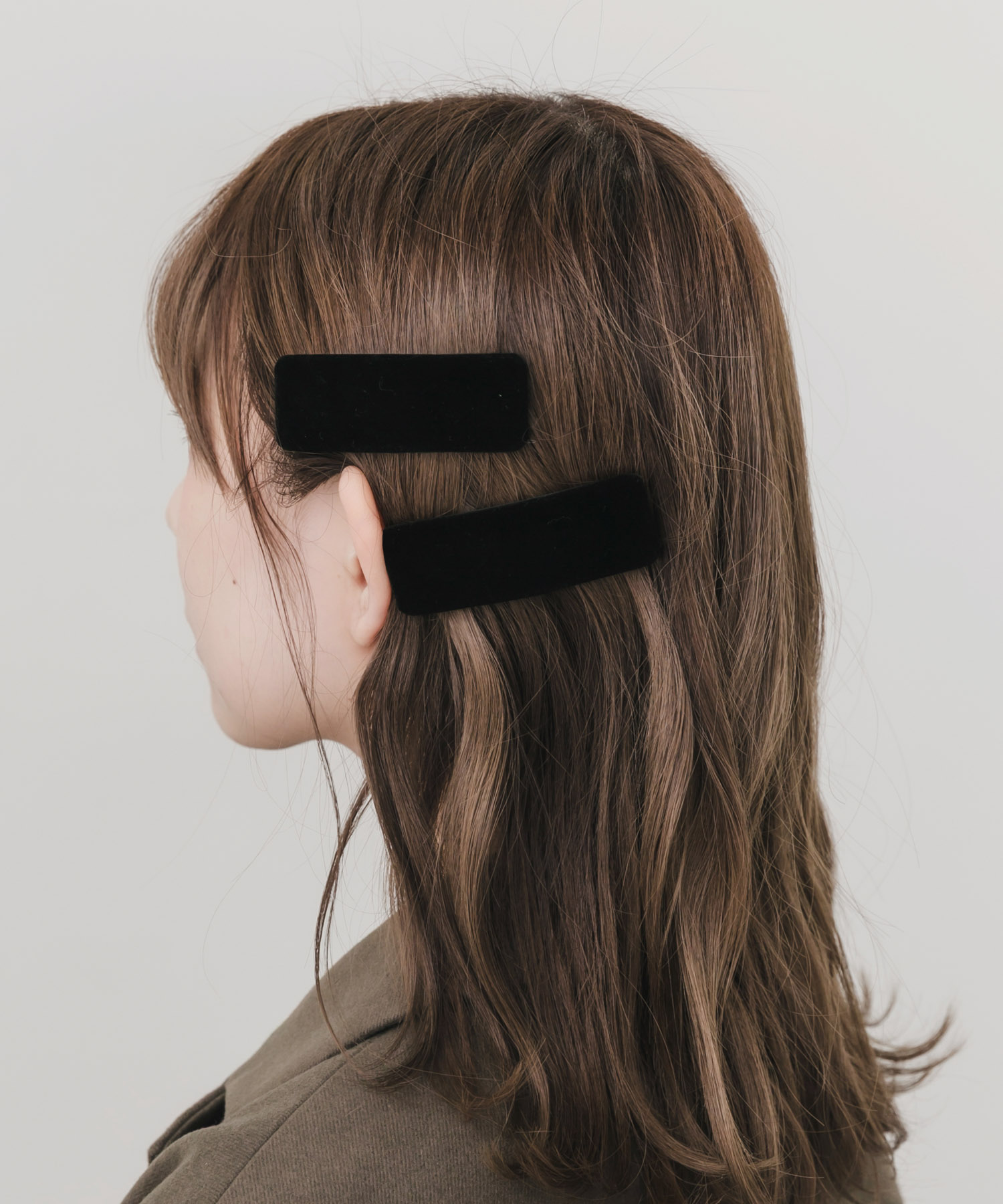 ベロアスクエア2セットヘアピン