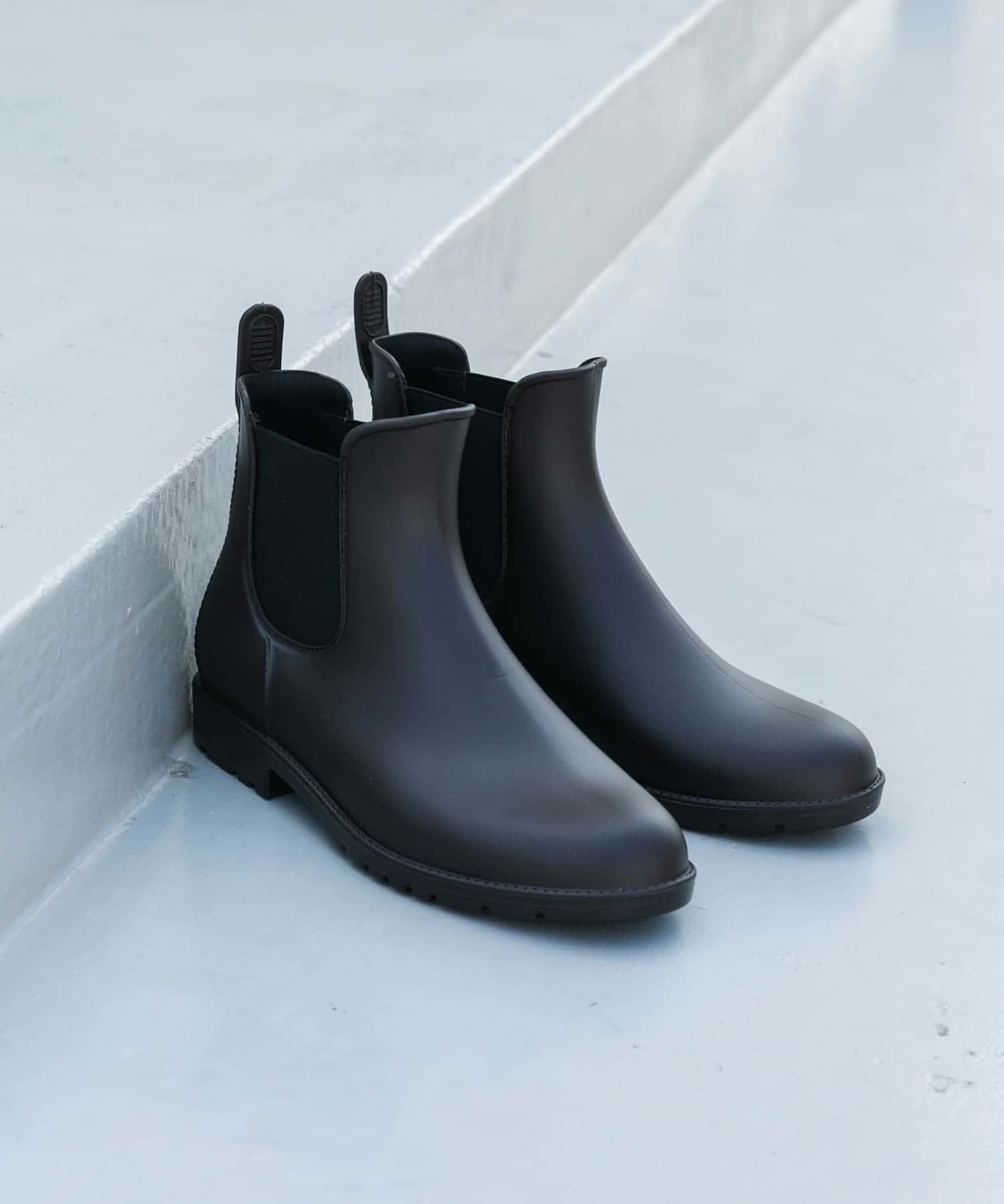 『WEB限定』Wpc.　サイドゴアレインブーツ BRN S