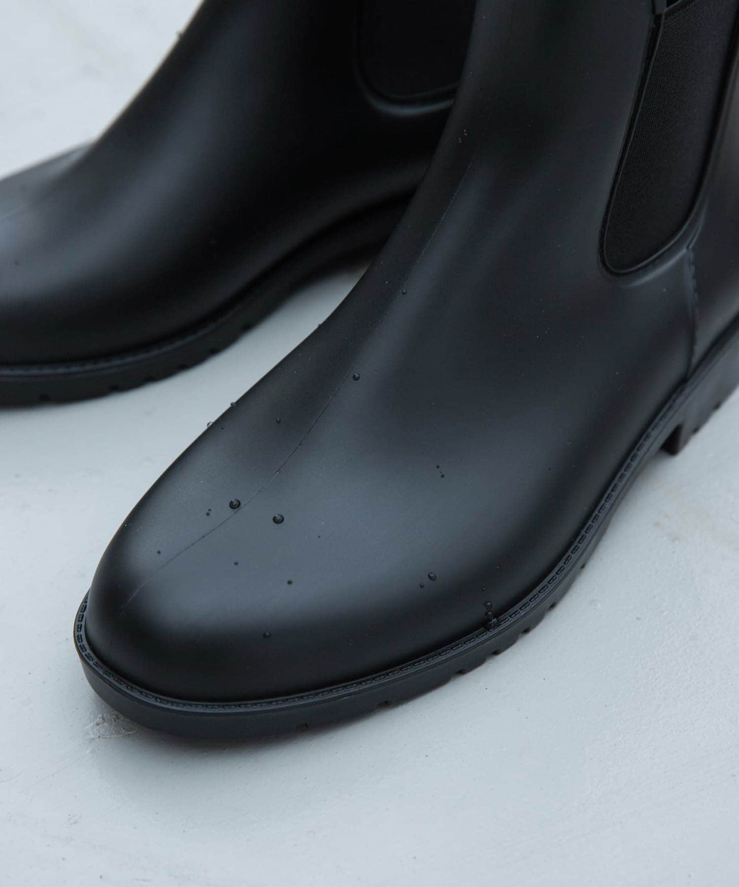 『WEB限定』Wpc.　サイドゴアレインブーツ BLK S