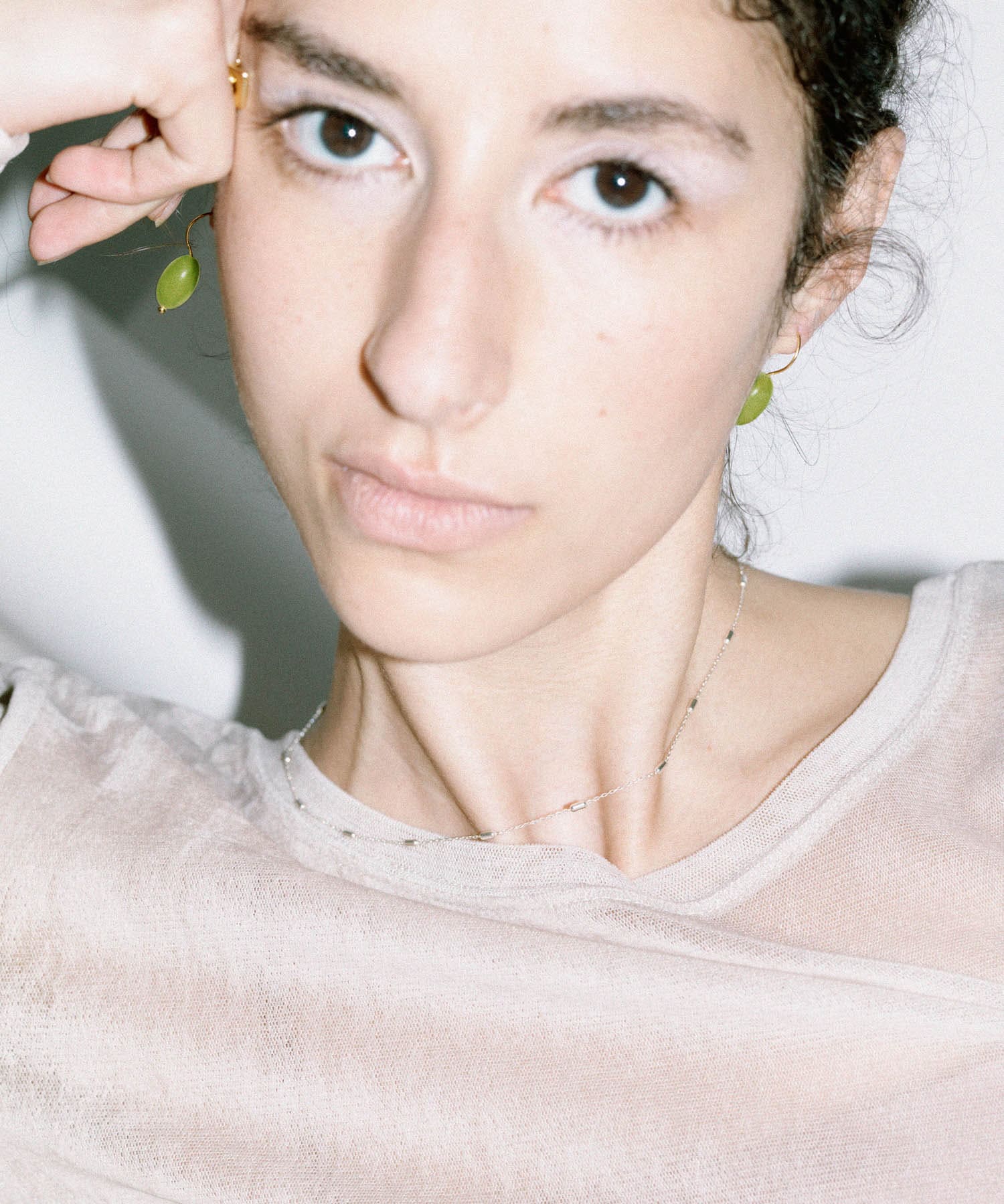 SMELLY so’　station chain necklace SLV -