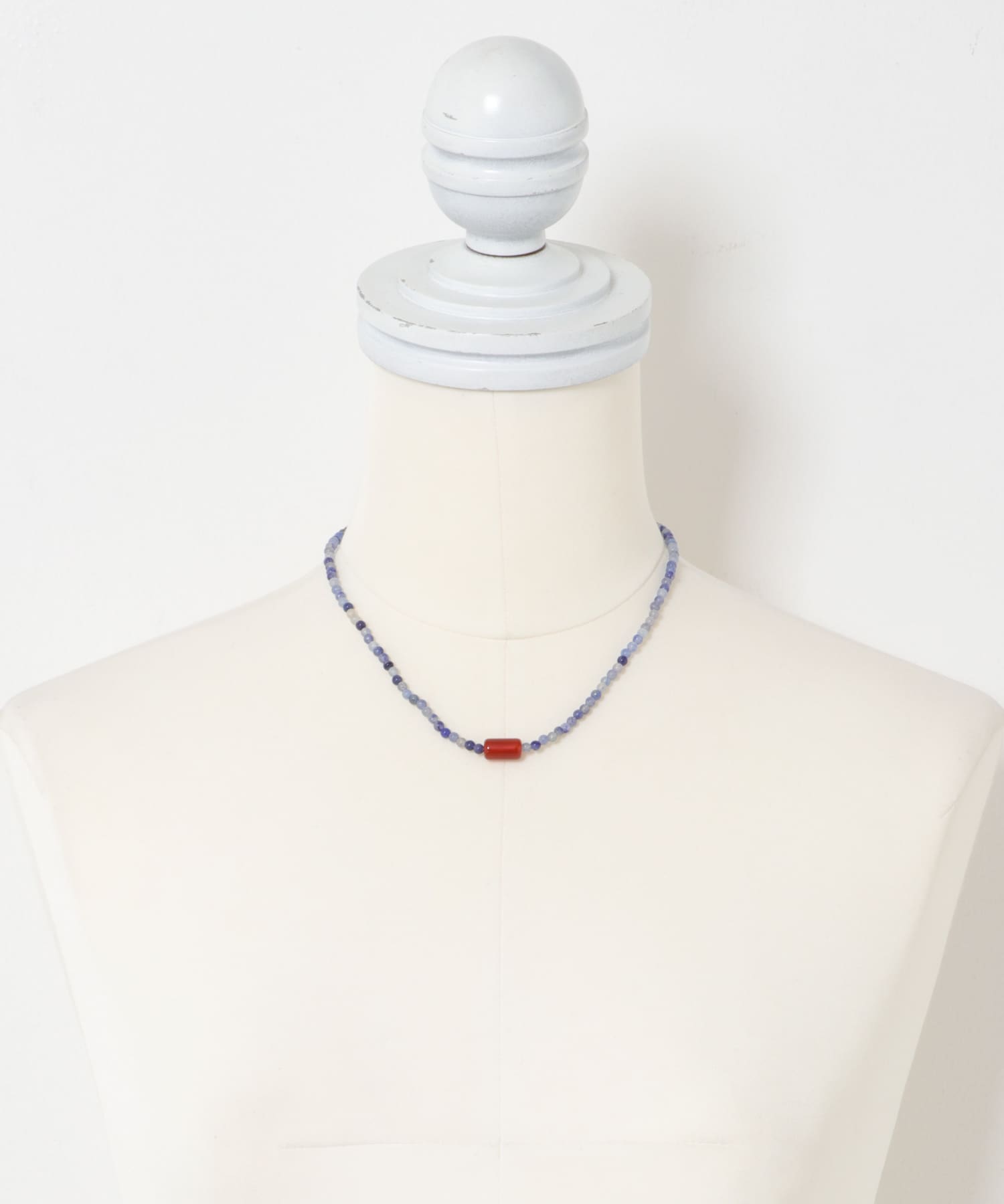 SMELLY so’　blueaventurine necklace BL/RE -