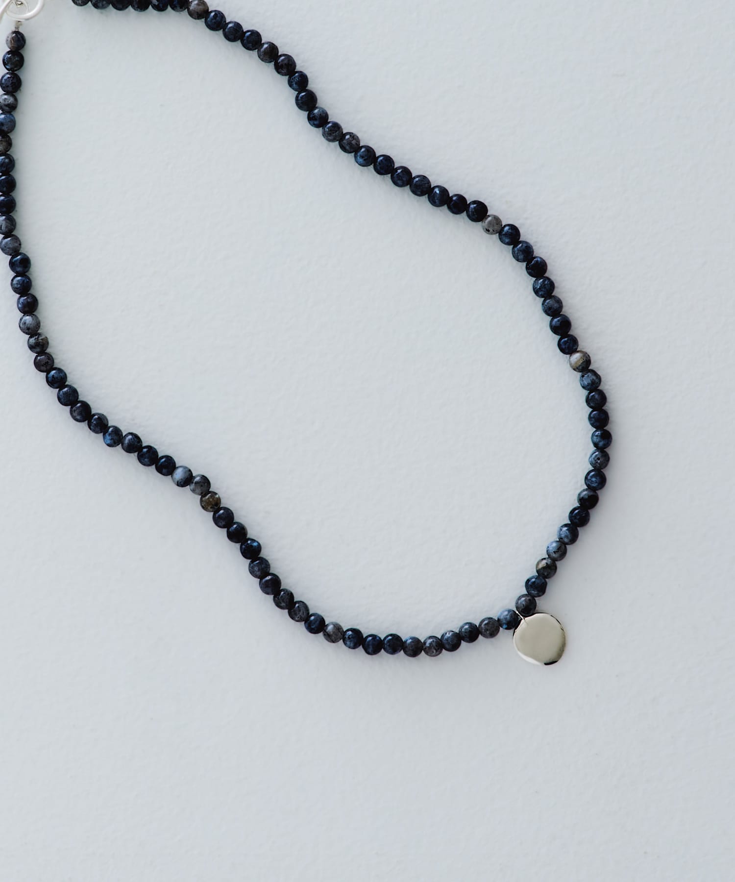 SMELLY so’　blackLabradoritenecklace BK/SL -