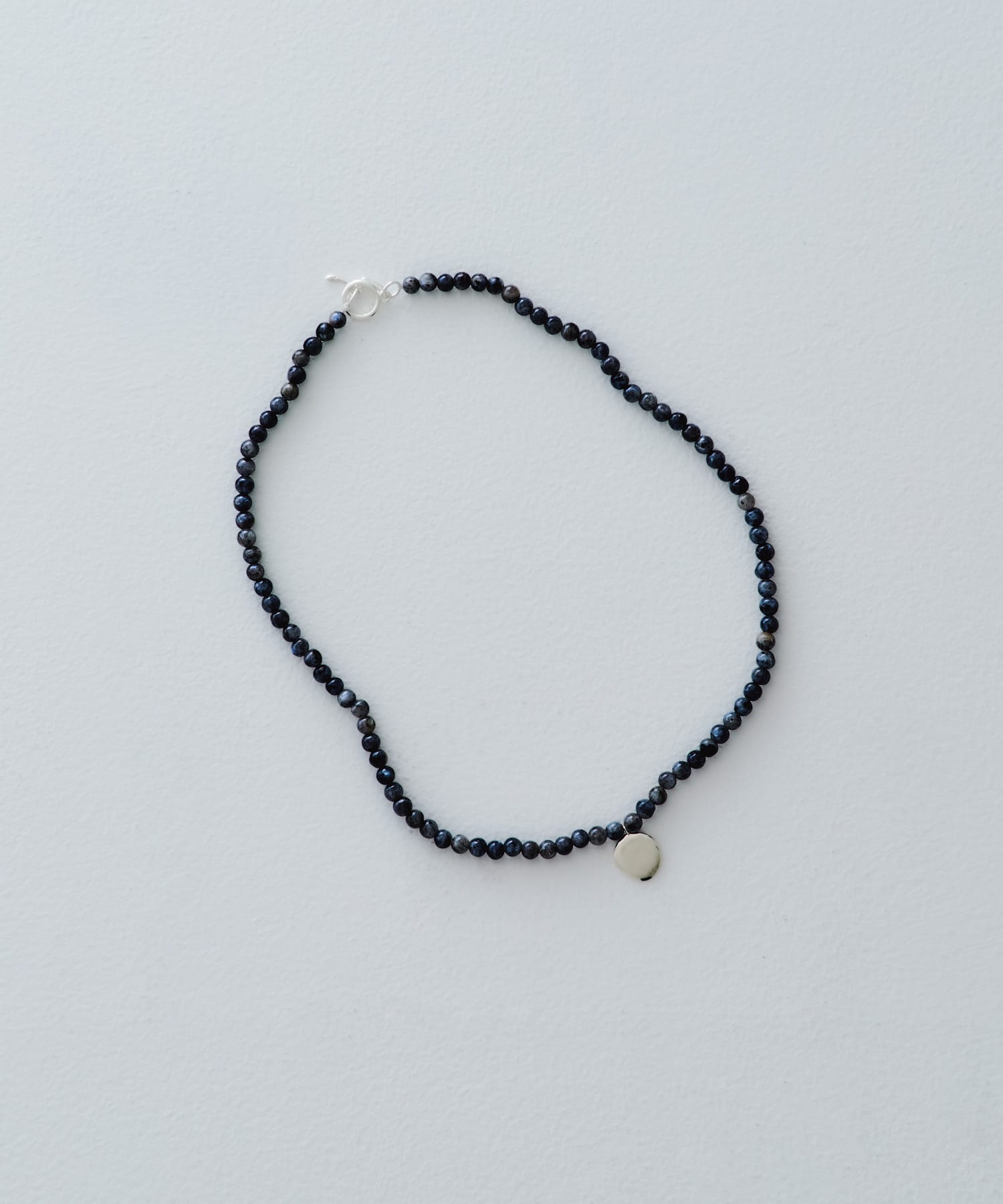 SMELLY so’　blackLabradoritenecklace BK/SL -