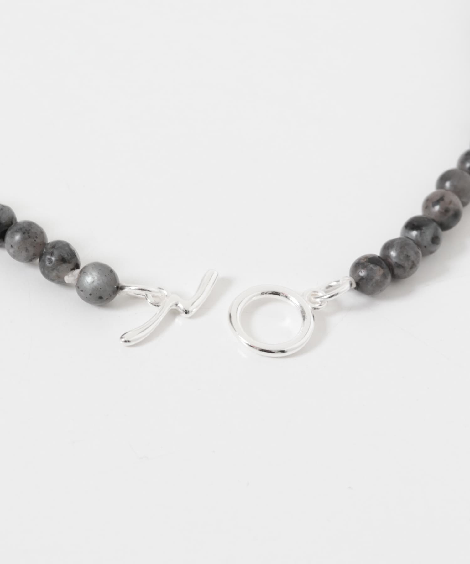 SMELLY so’　blackLabradoritenecklace BK/SL -
