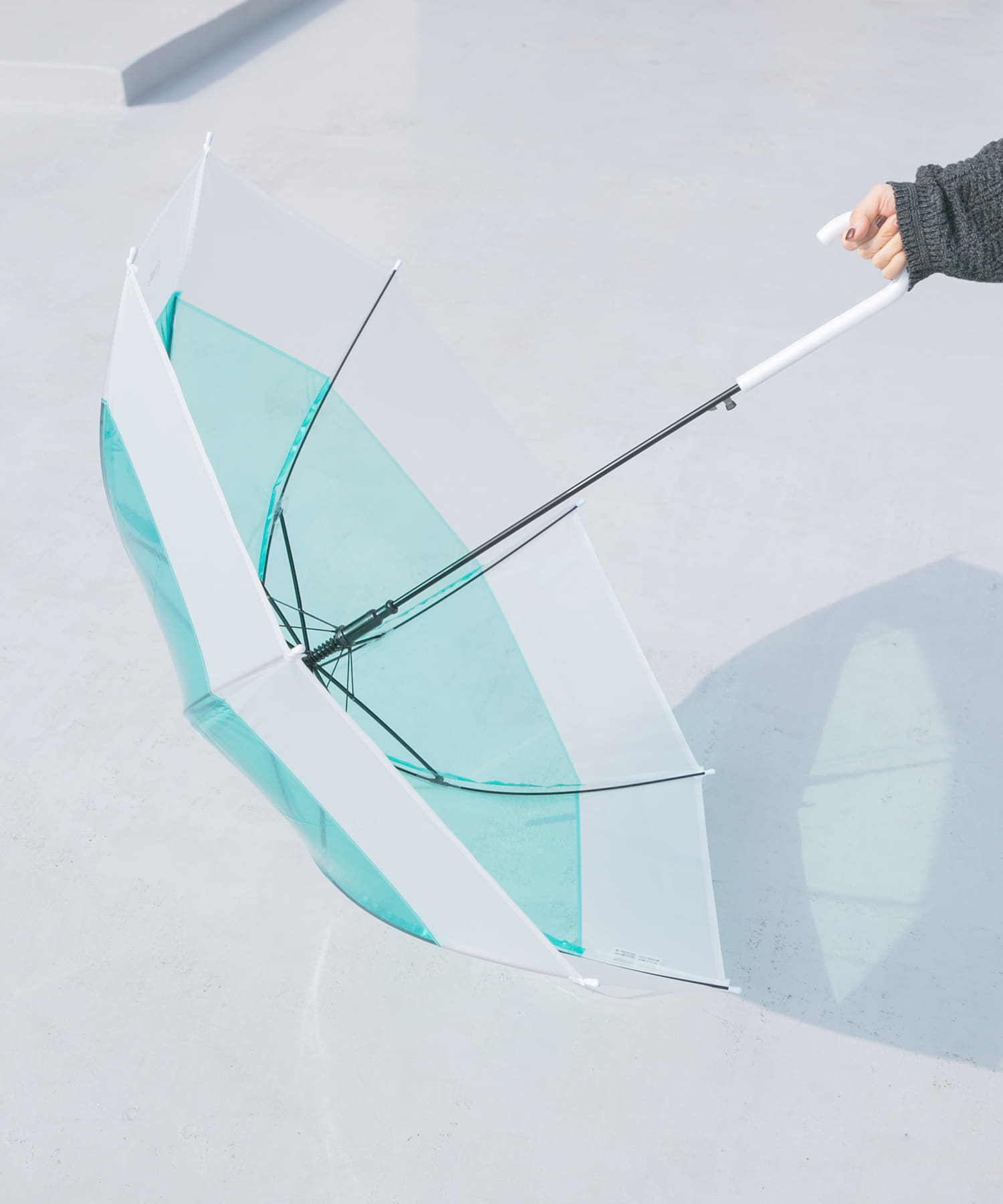 クリアバイカラービニール傘