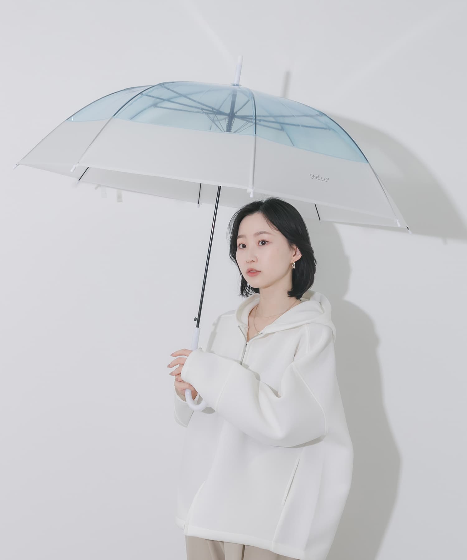 クリアバイカラービニール傘 BLU Free