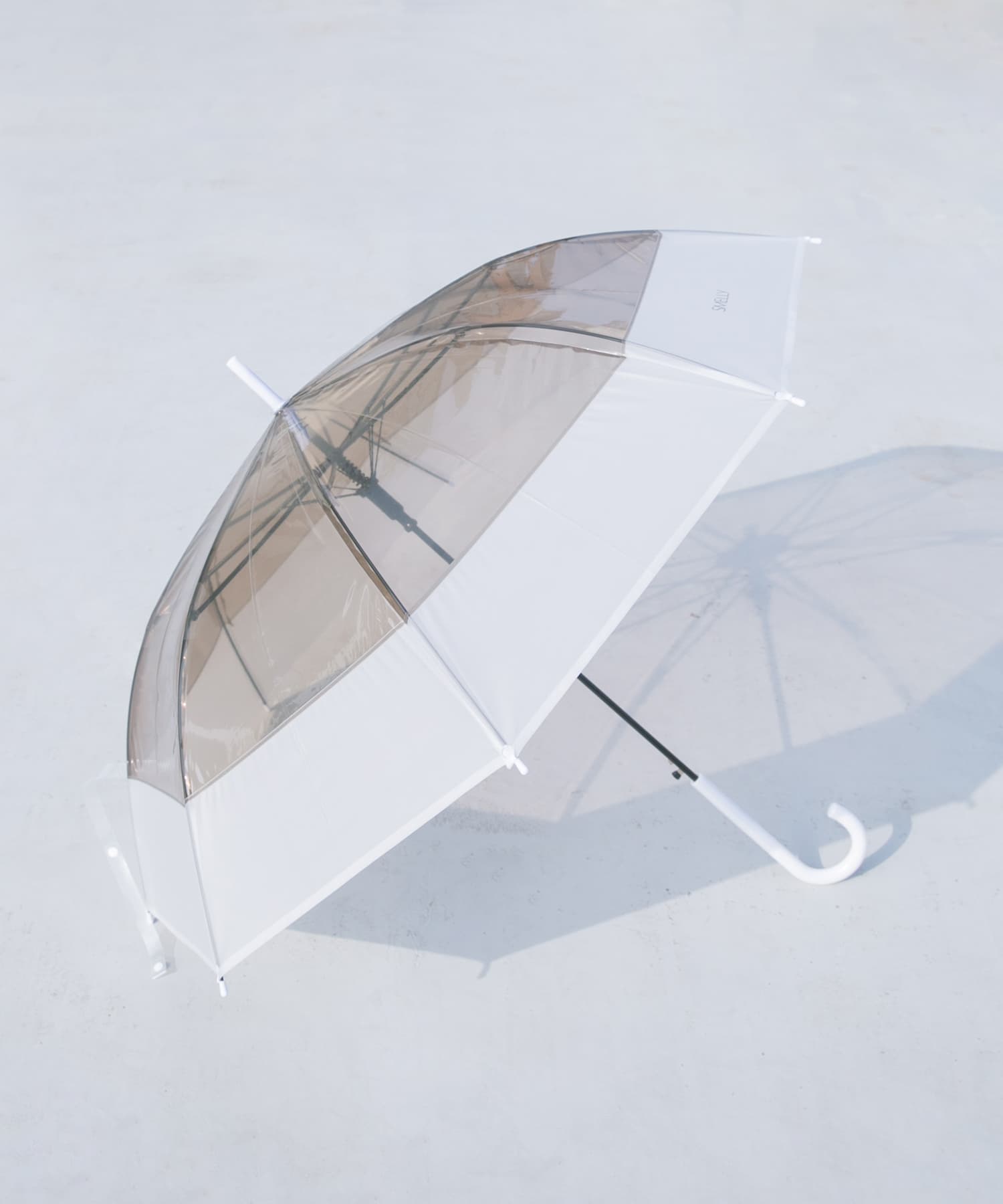 クリアバイカラービニール傘 GRY Free