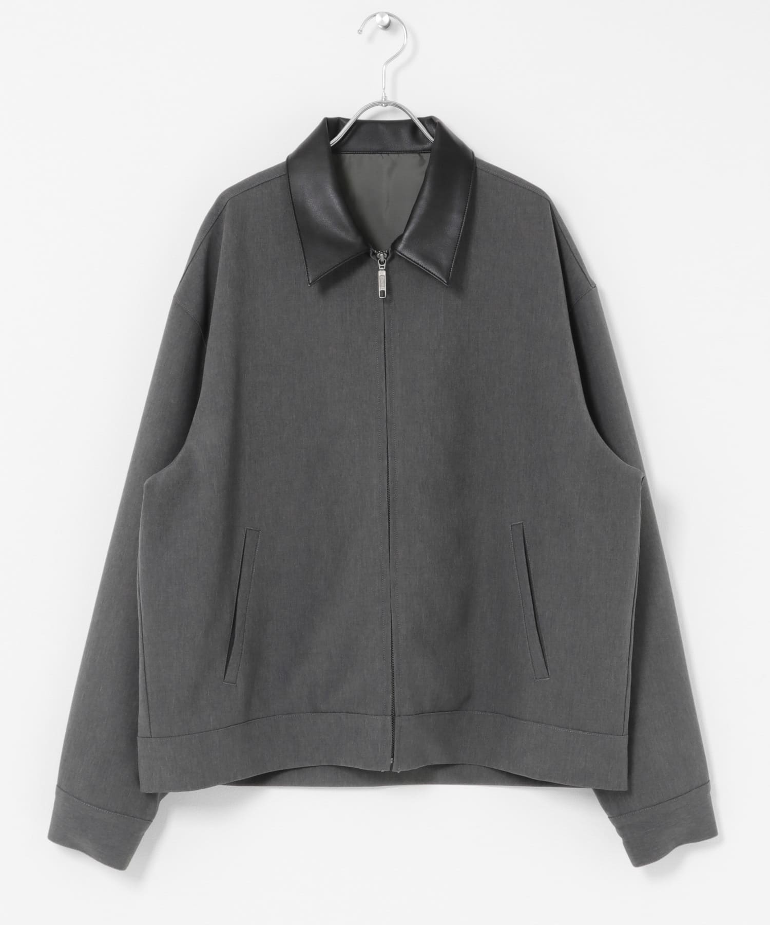 FLカラージップブルゾン GRAY M