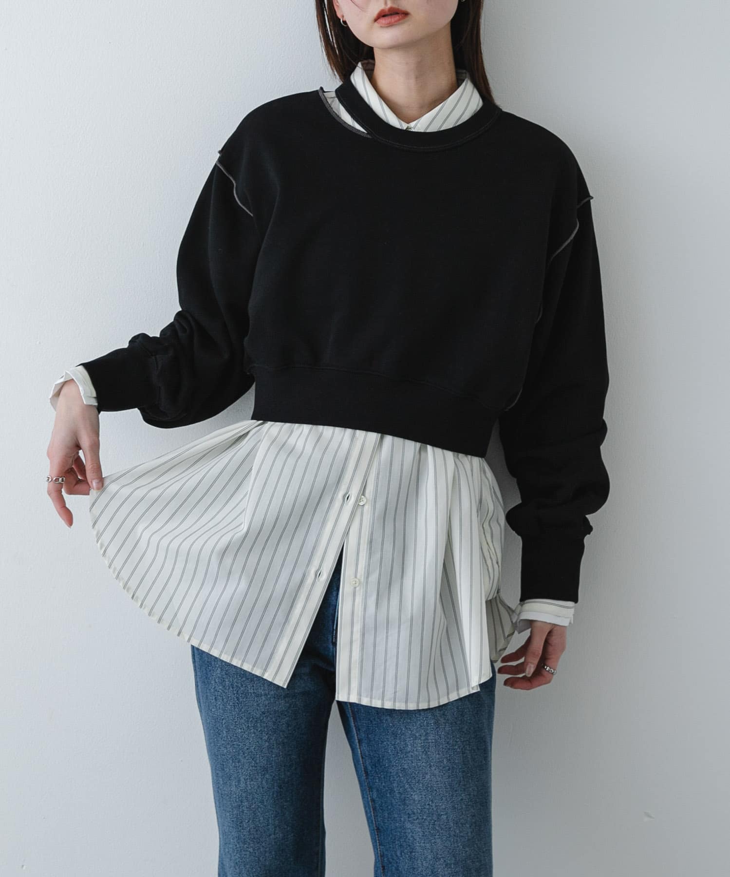 トップス W&LT Puk-Puk Lenticular L/S Tee / Ivory エリスリットスウェットトップ(One IVORY): トップス｜URBAN RESEARCH
